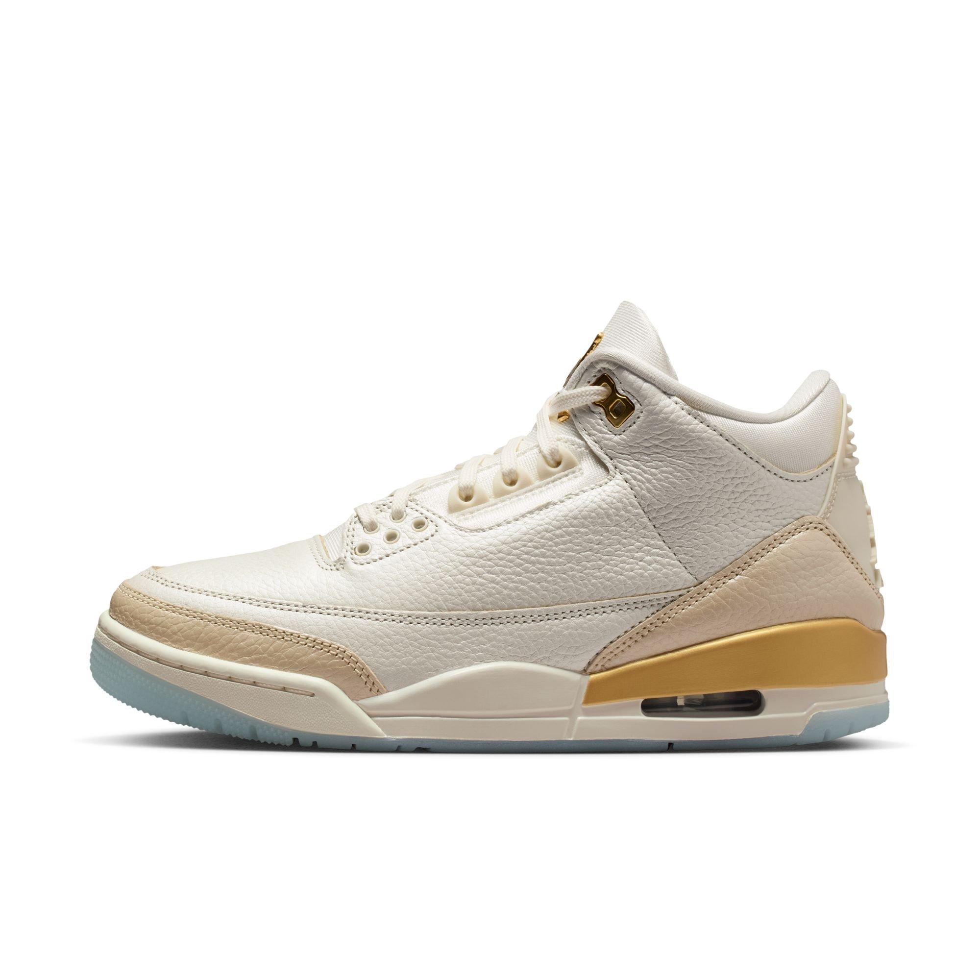 Jordan 3 Retro "Sail and Pale Ivory" Women's Shoe - SAIL/TEAM GOLD/PALE IVORY Thumbnail View 7