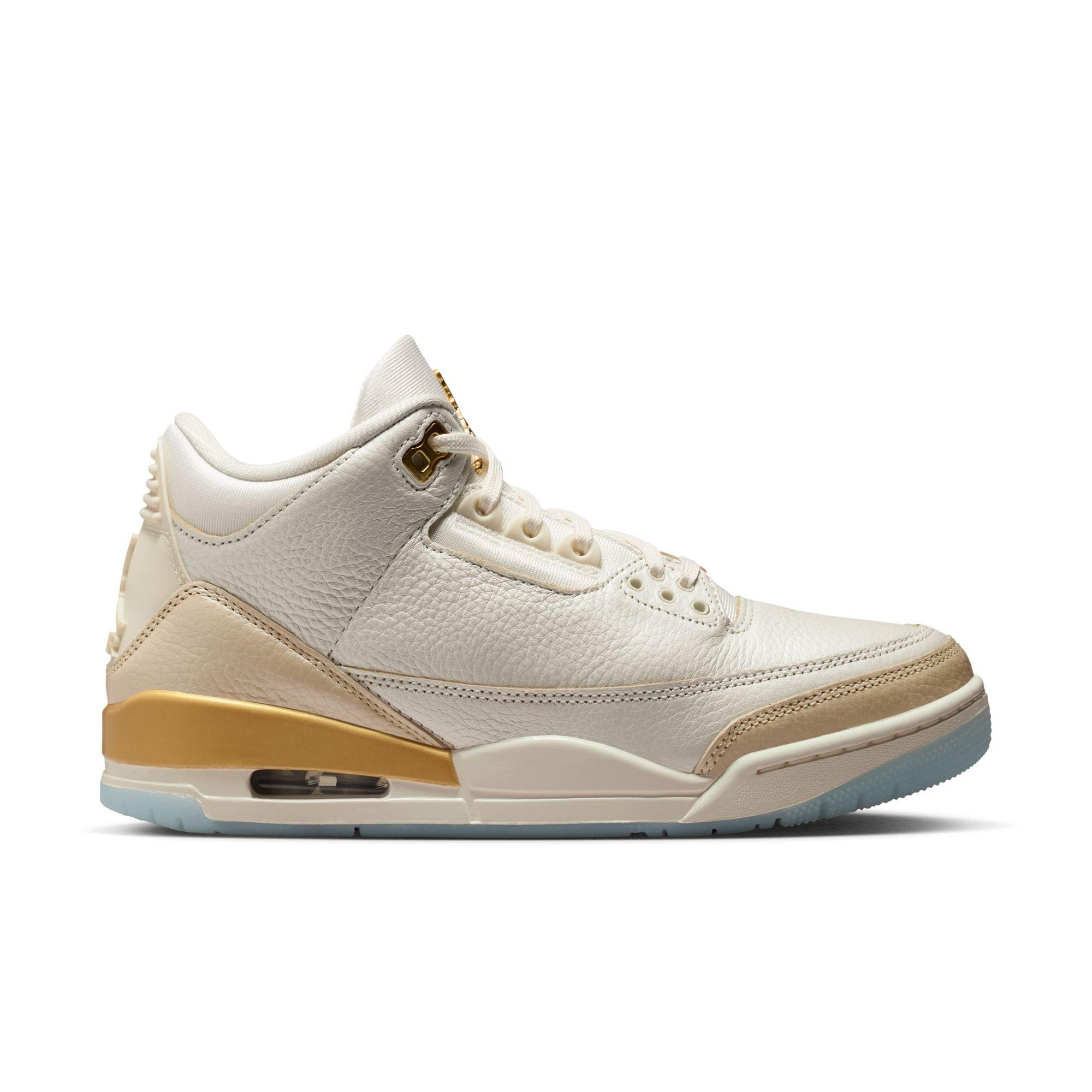 Jordan 3 Retro "Sail and Pale Ivory" Women's Shoe - SAIL/TEAM GOLD/PALE IVORY Thumbnail View 2