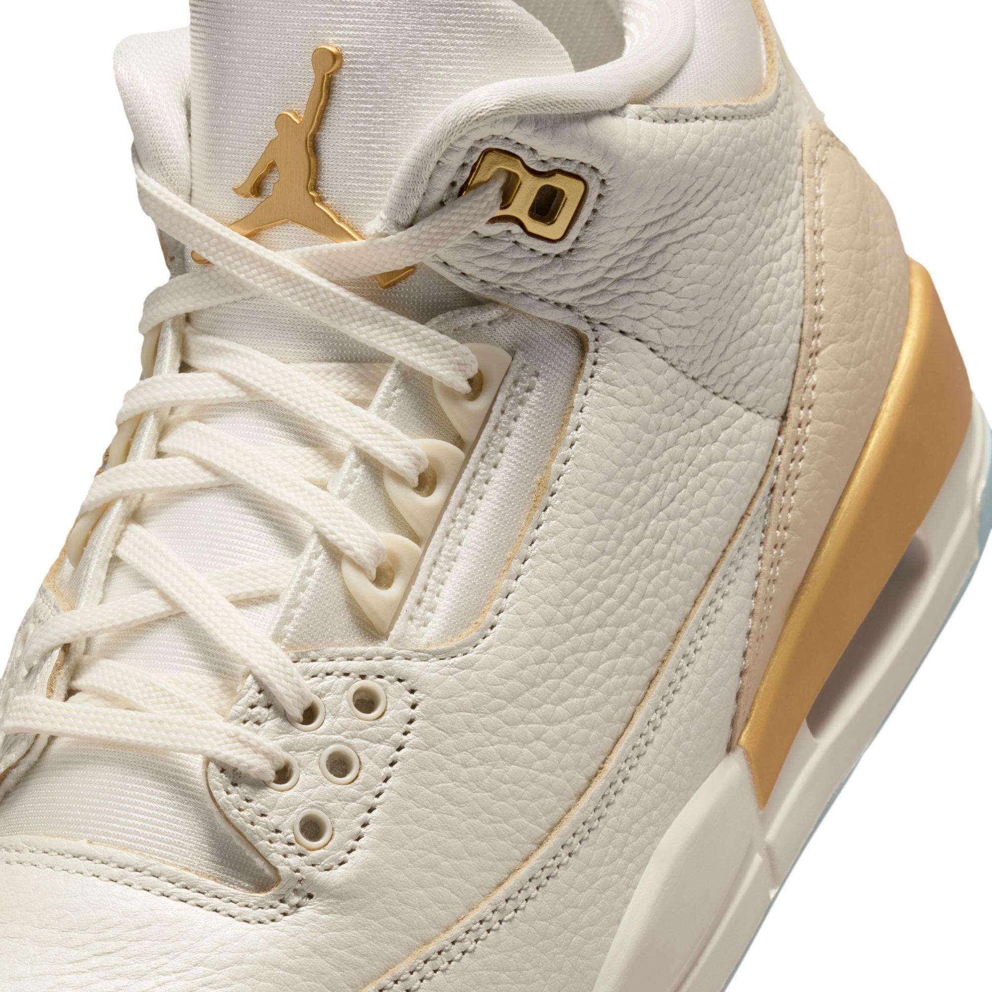 Jordan 3 Retro "Sail and Pale Ivory" Women's Shoe - SAIL/TEAM GOLD/PALE IVORY Thumbnail View 5