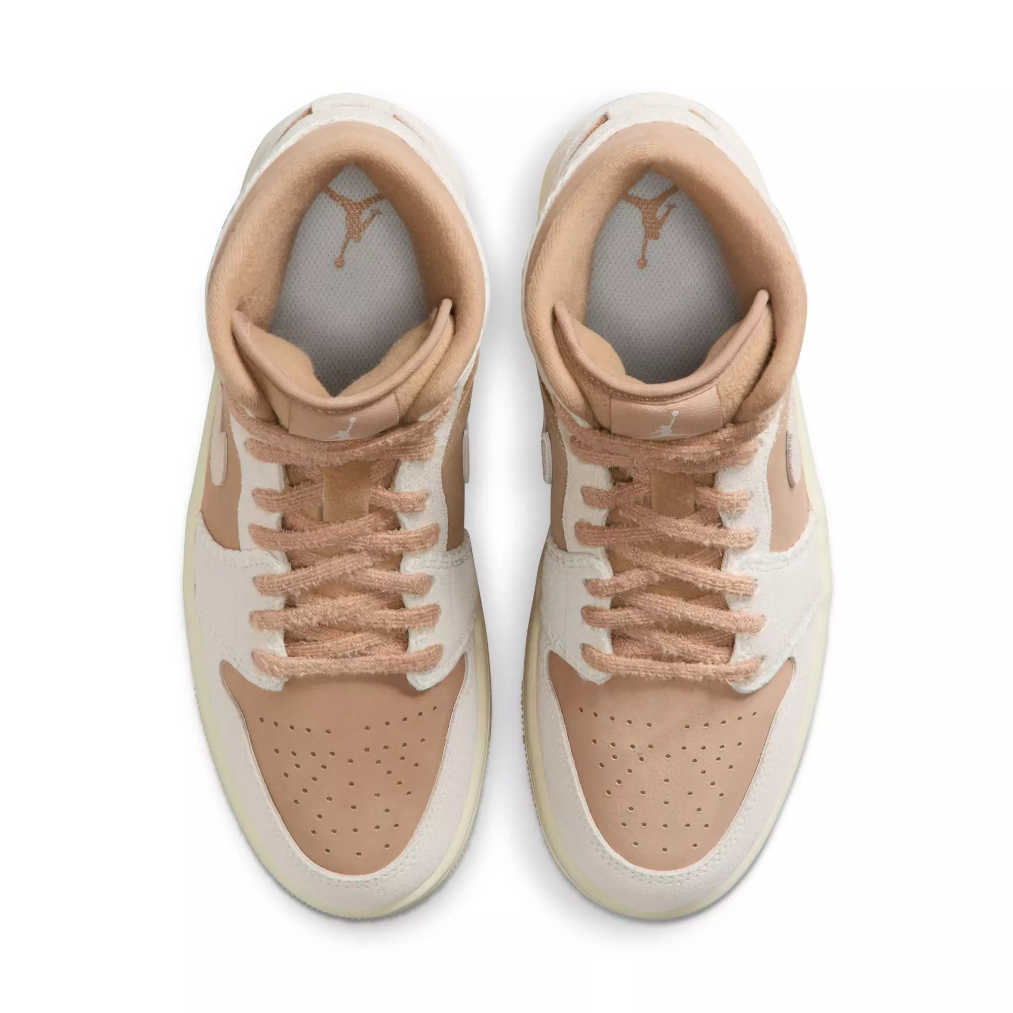 Jordan 1 Mid SE "Hemp/Lt Orewood Brn/Sail" Women's Shoe - TAN