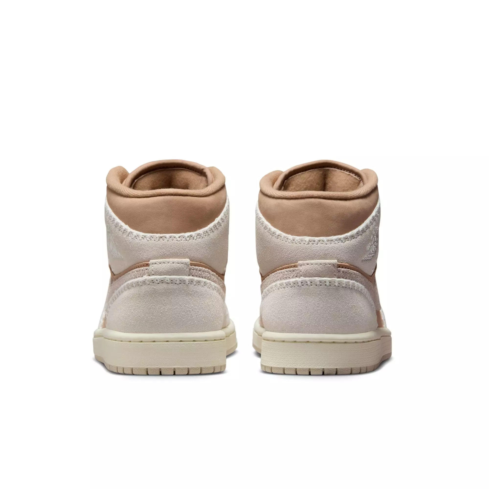 Jordan 1 Mid SE "Hemp/Lt Orewood Brn/Sail" Women's Shoe - TAN