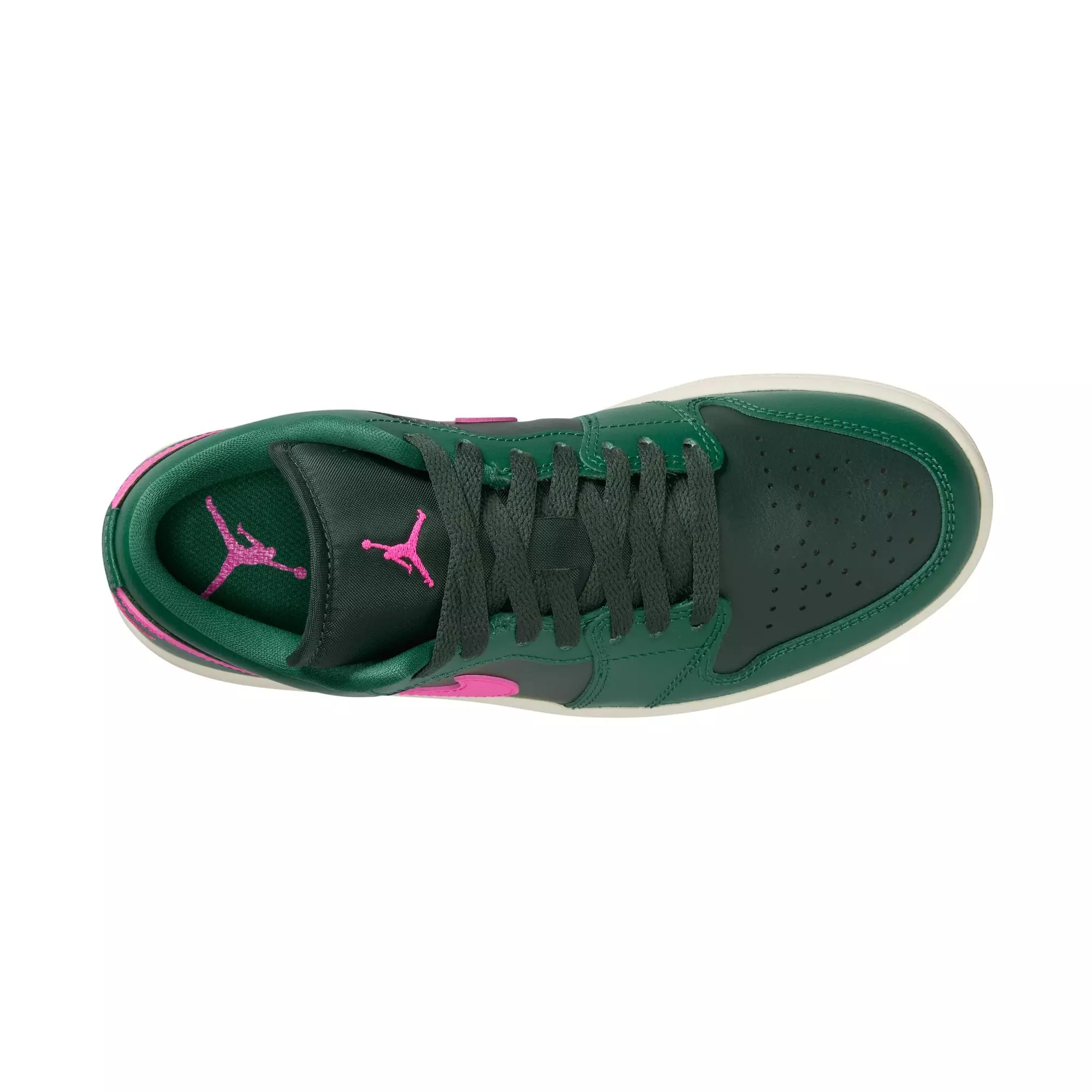 Jordan 1 Low "Malachite/Fir/Pink Blast/Coconut Milk" Women's Shoe - GREEN/PINK