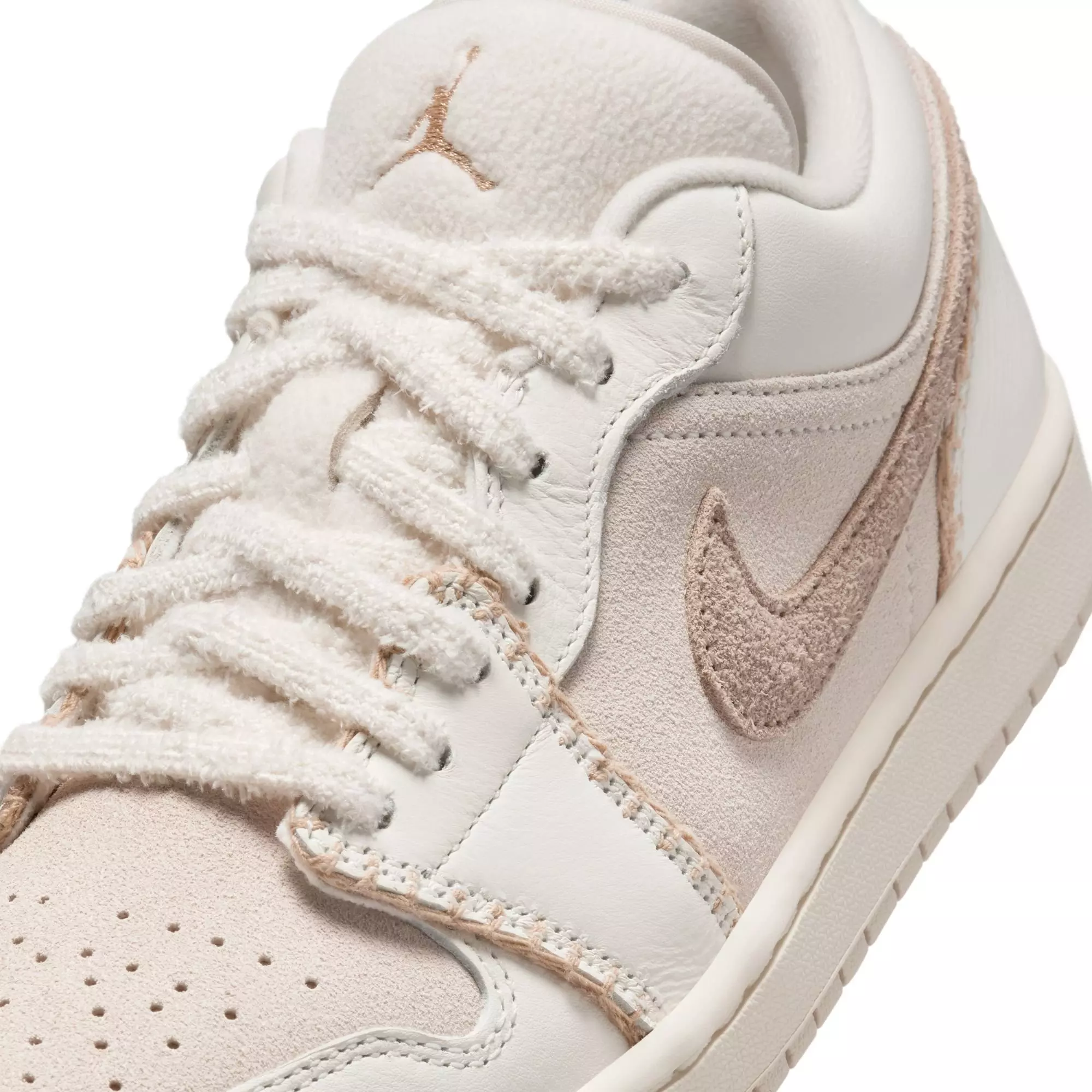 Jordan 1 Low SE "Lt Orewood Brn/Sail/Hemp" Women's Shoe - TAN