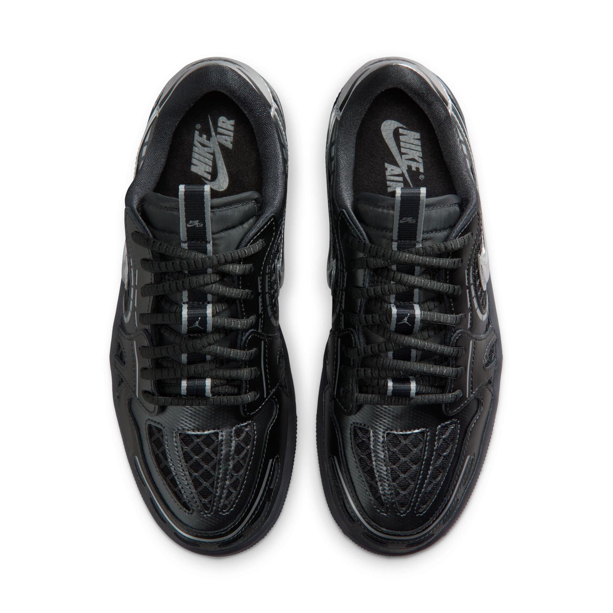 Jordan 1 Low Method of Make "Black/Metallic Silver/White/Anthracite" Women's Shoe - BLACK/SILVER Thumbnail View 6
