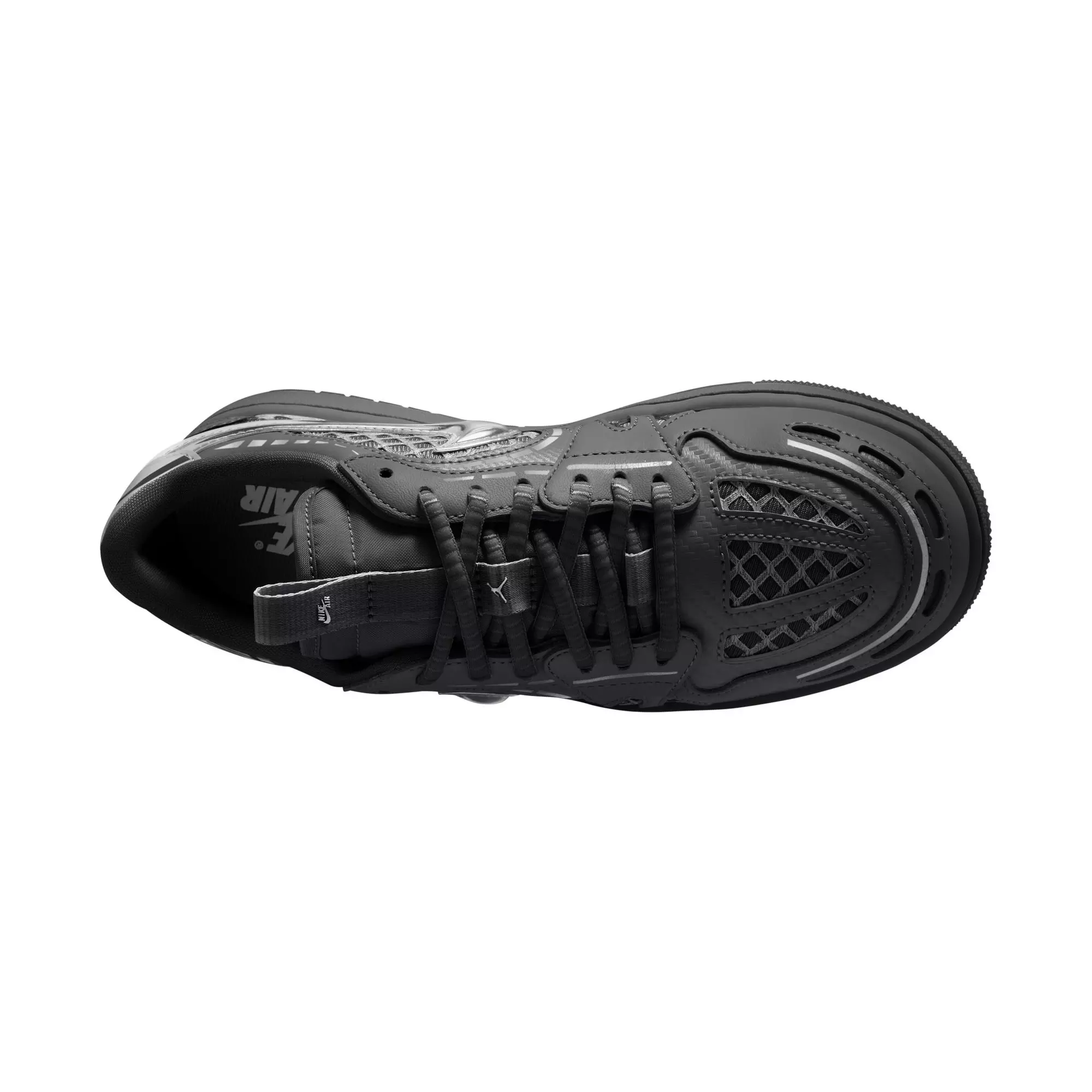 Jordan 1 Low Method of Make "Black/Metallic Silver/White/Anthracite" Women's Shoe - BLACK/SILVER