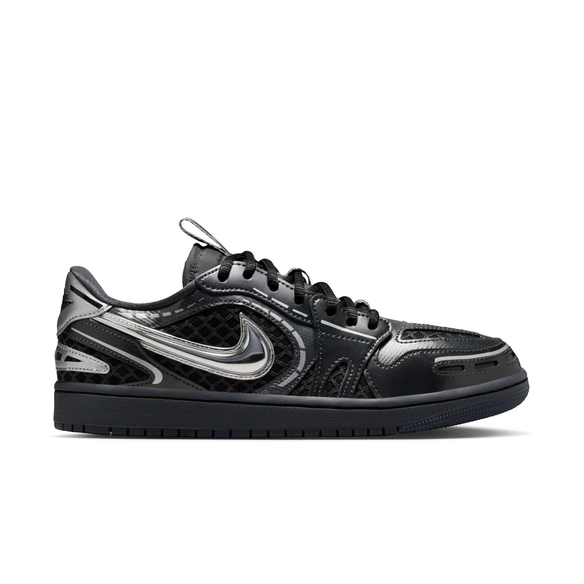 Jordan 1 Low Method of Make "Black/Metallic Silver/White/Anthracite" Women's Shoe - BLACK/SILVER Thumbnail View 1