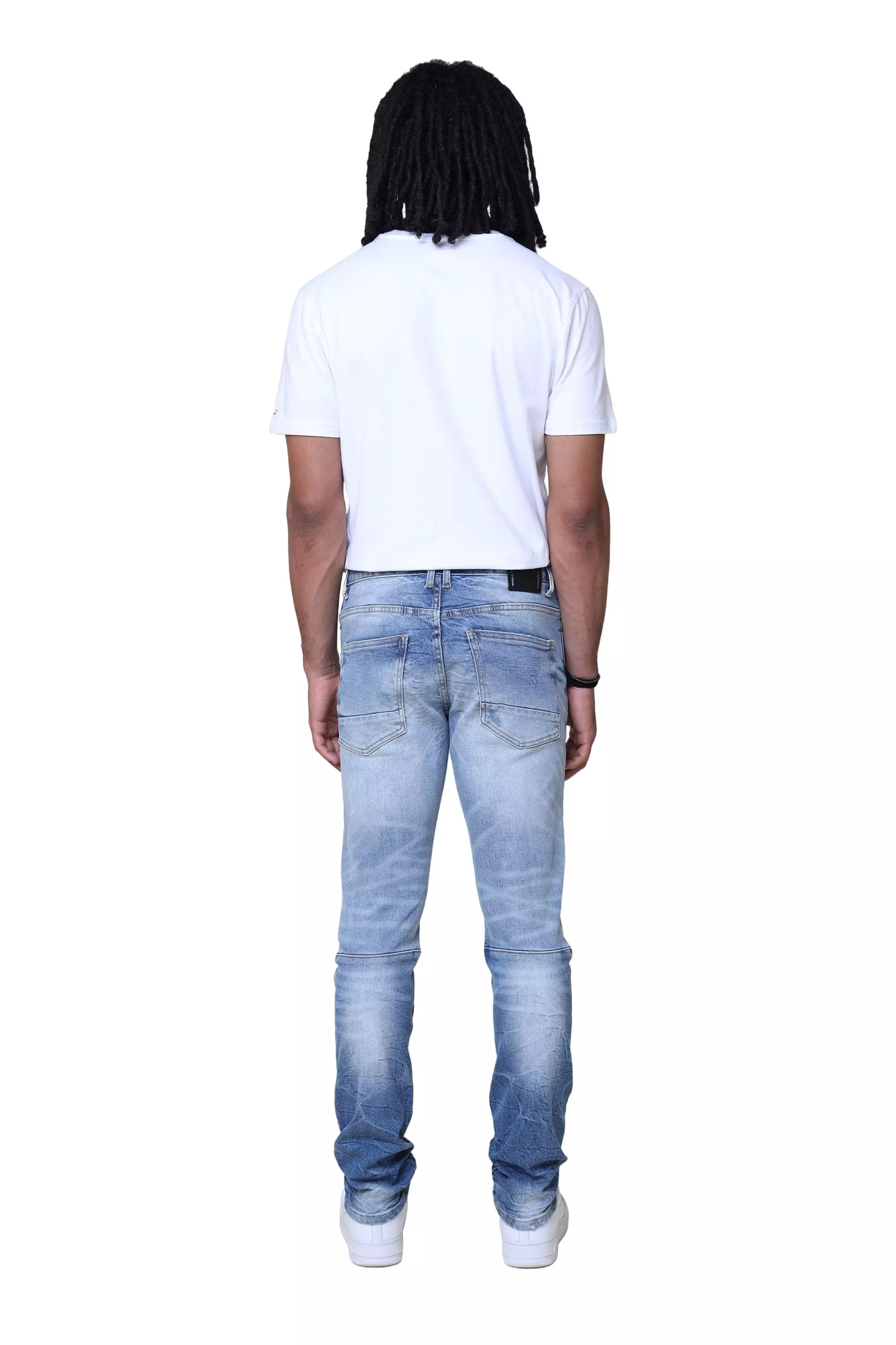 Smoke Rise Men's Essentials Slim Fit Adams Denim Jeans - MEDIUM DENIM