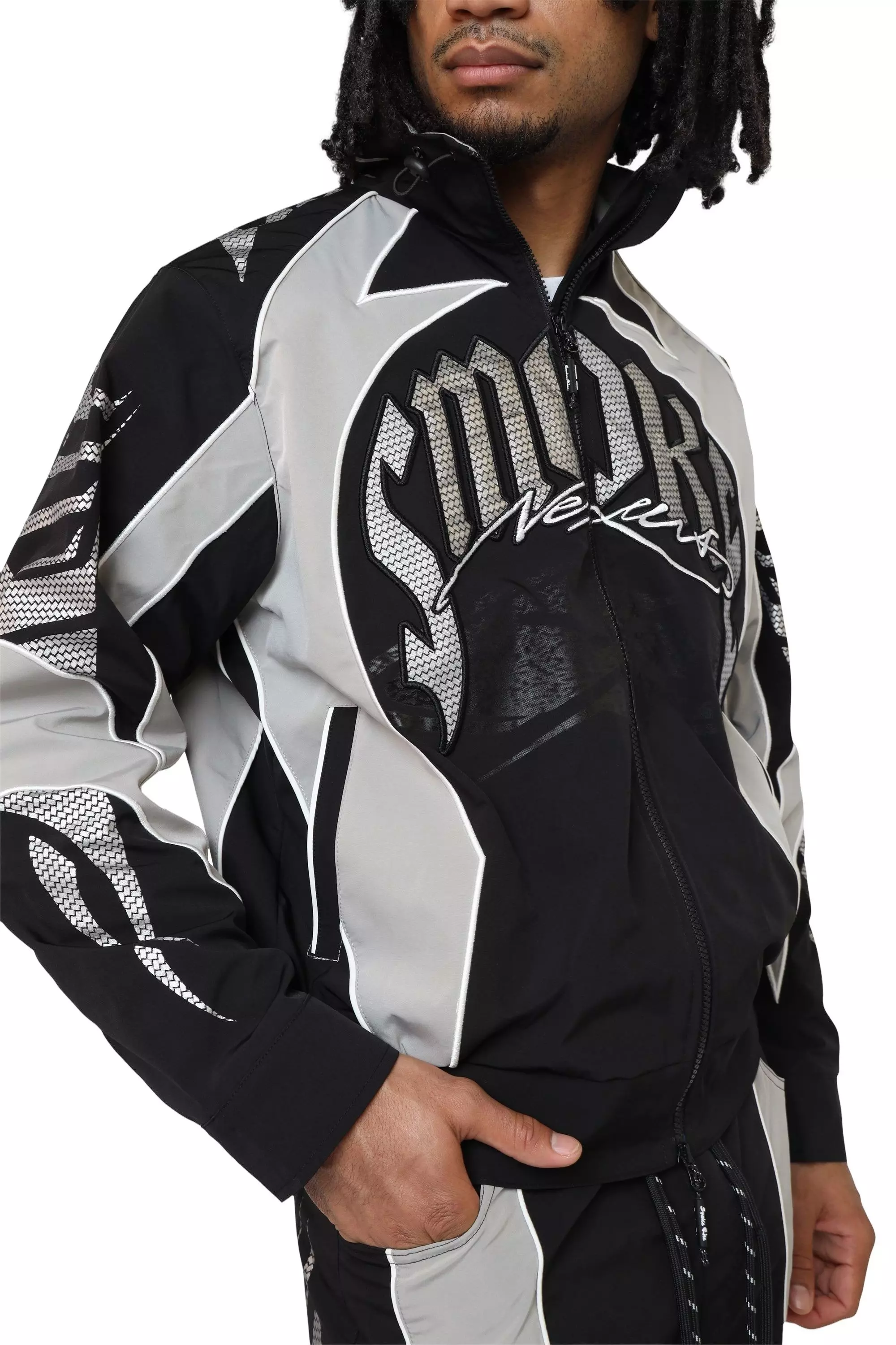 Smoke Rise Men's Vortex Windbreaker - Black - BLACK