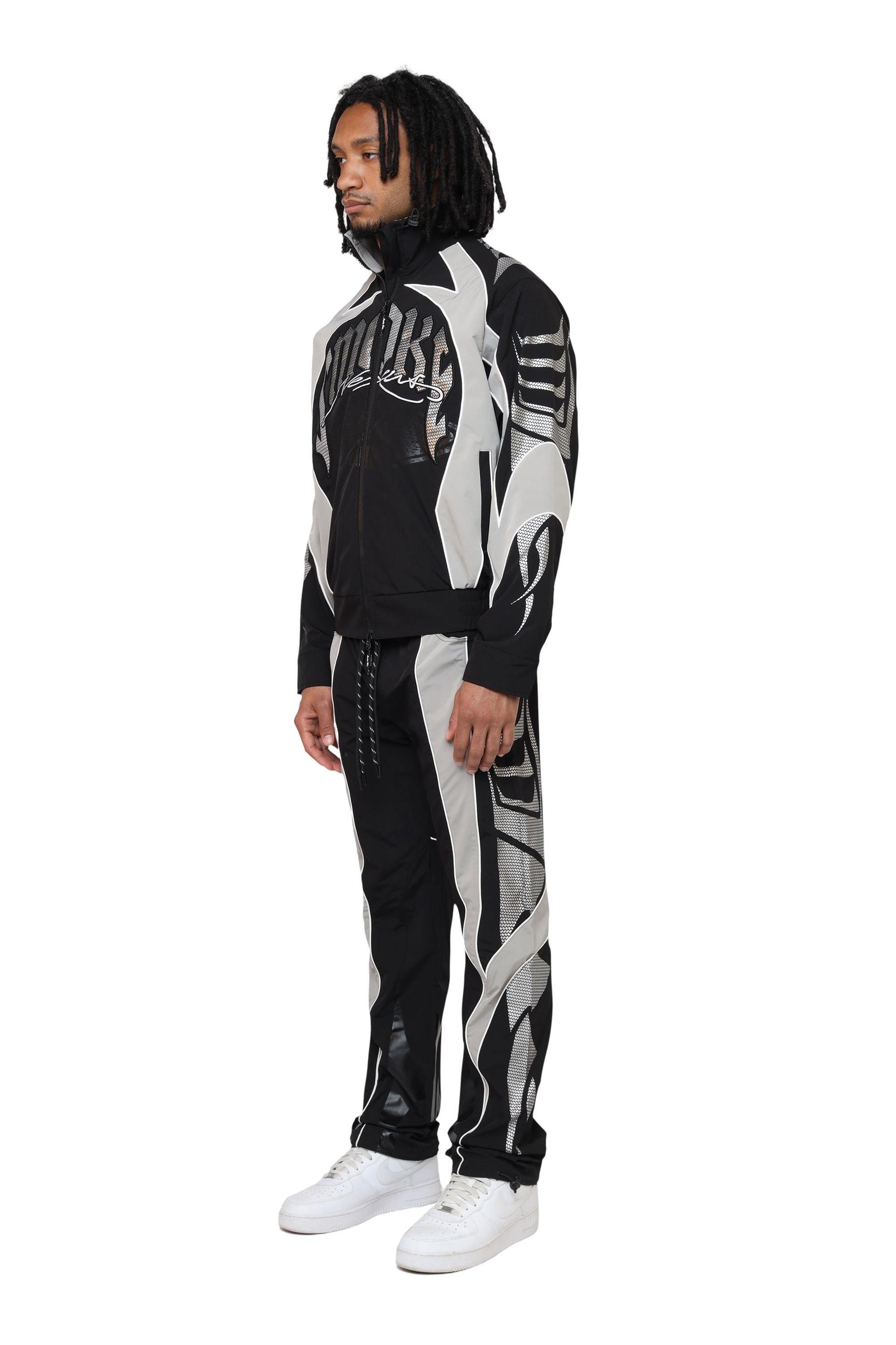 Smoke Rise Men's Vortex Windbreaker - Black - BLACK Thumbnail View 6