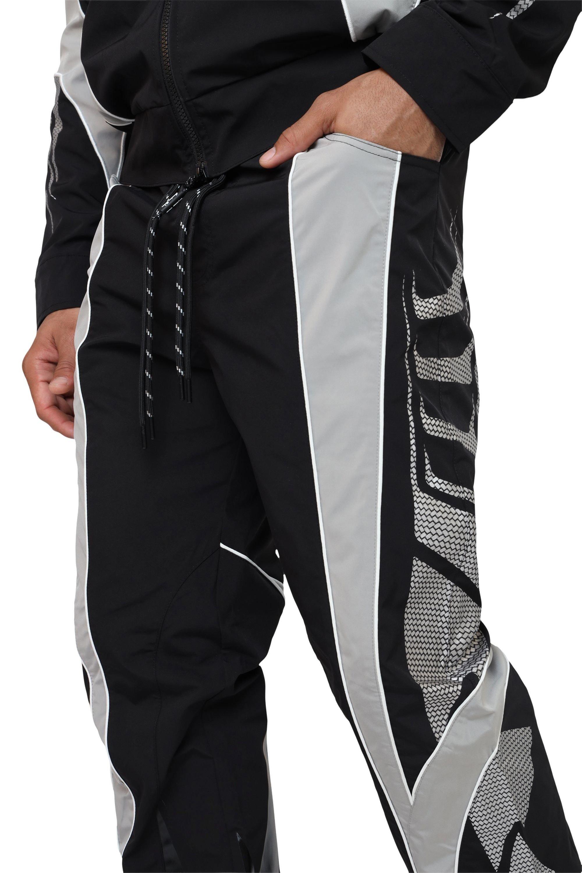 Smoke Rise Men's Vortex Windbreaker Pants - Black - BLACK Thumbnail View 2