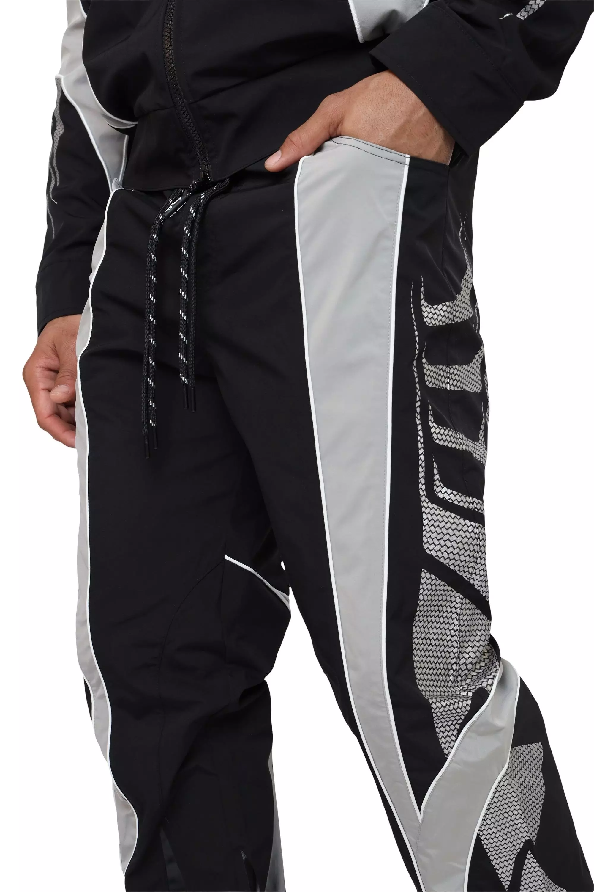 Smoke Rise Men's Vortex Windbreaker Pants - Black - BLACK