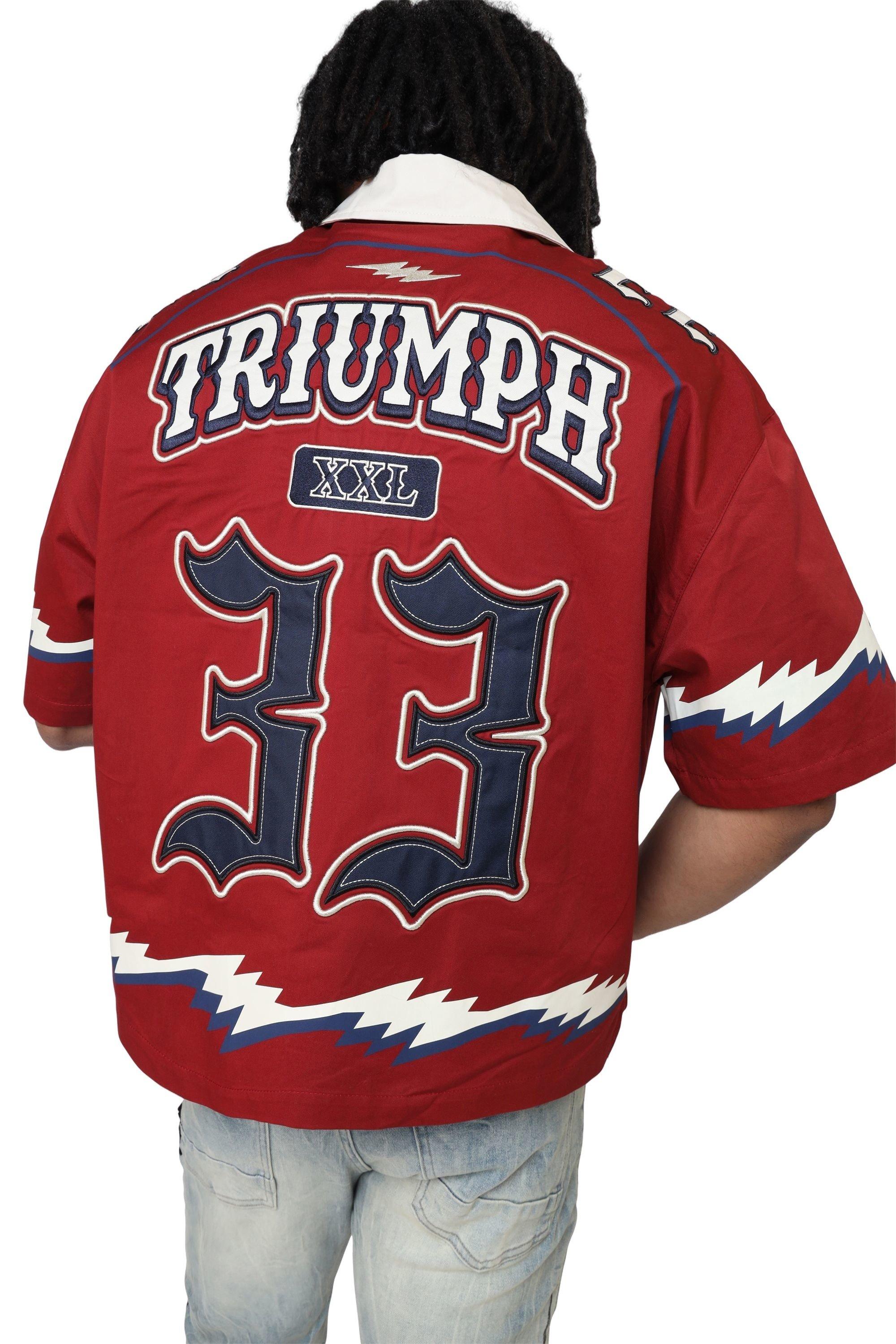 Smoke Rise Men's Triumph Crop Syrah Shirt - BURGUNDY Thumbnail View 2