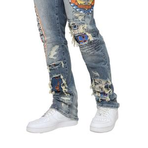 Smoke Rise Men's Magnificence Straight Fit Denim Jeans - Hearst Blue