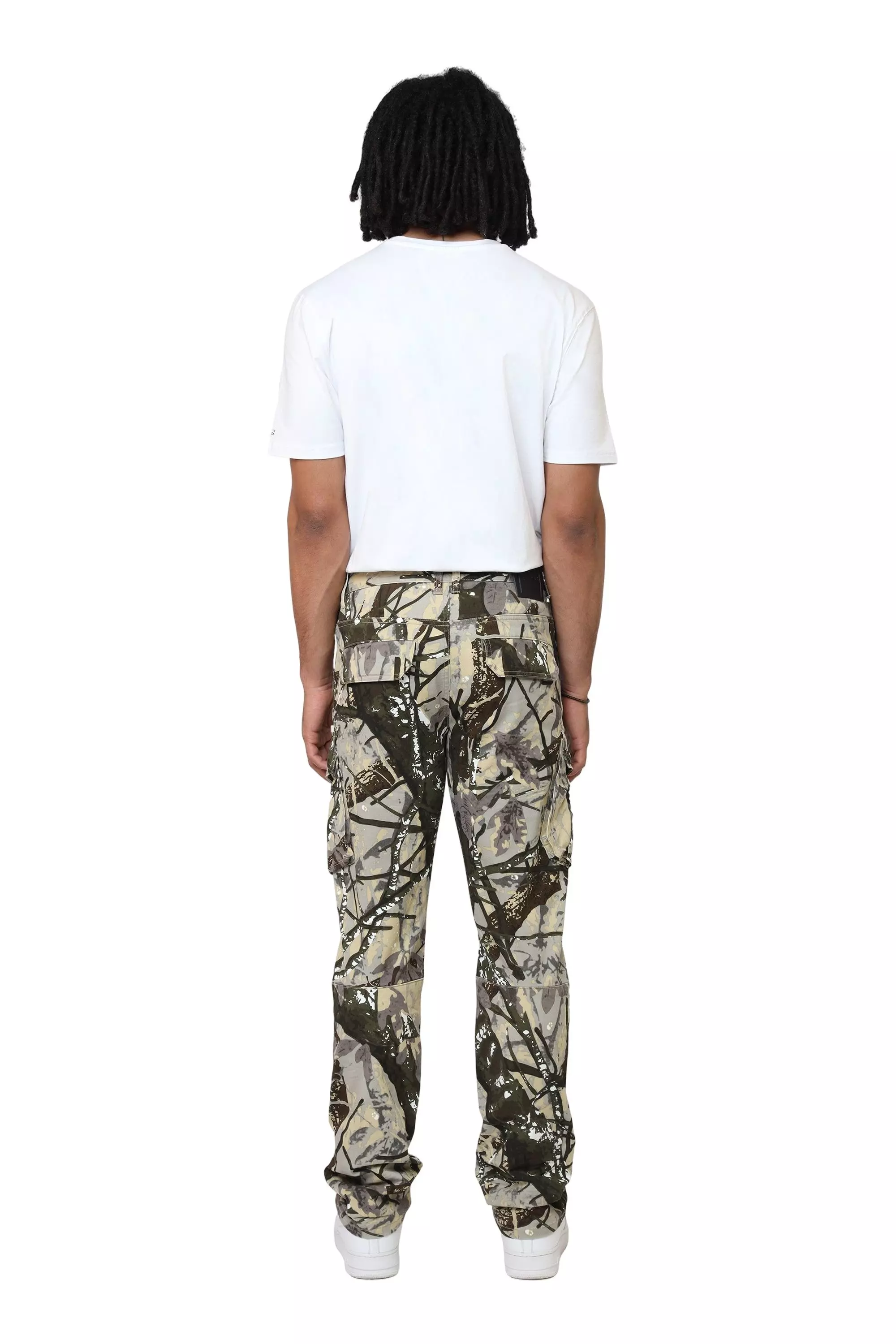 Smoke Rise Men's Straight Fit Twill Essential Cargo Pants - Hunting Camo - CAMOUFLAGE