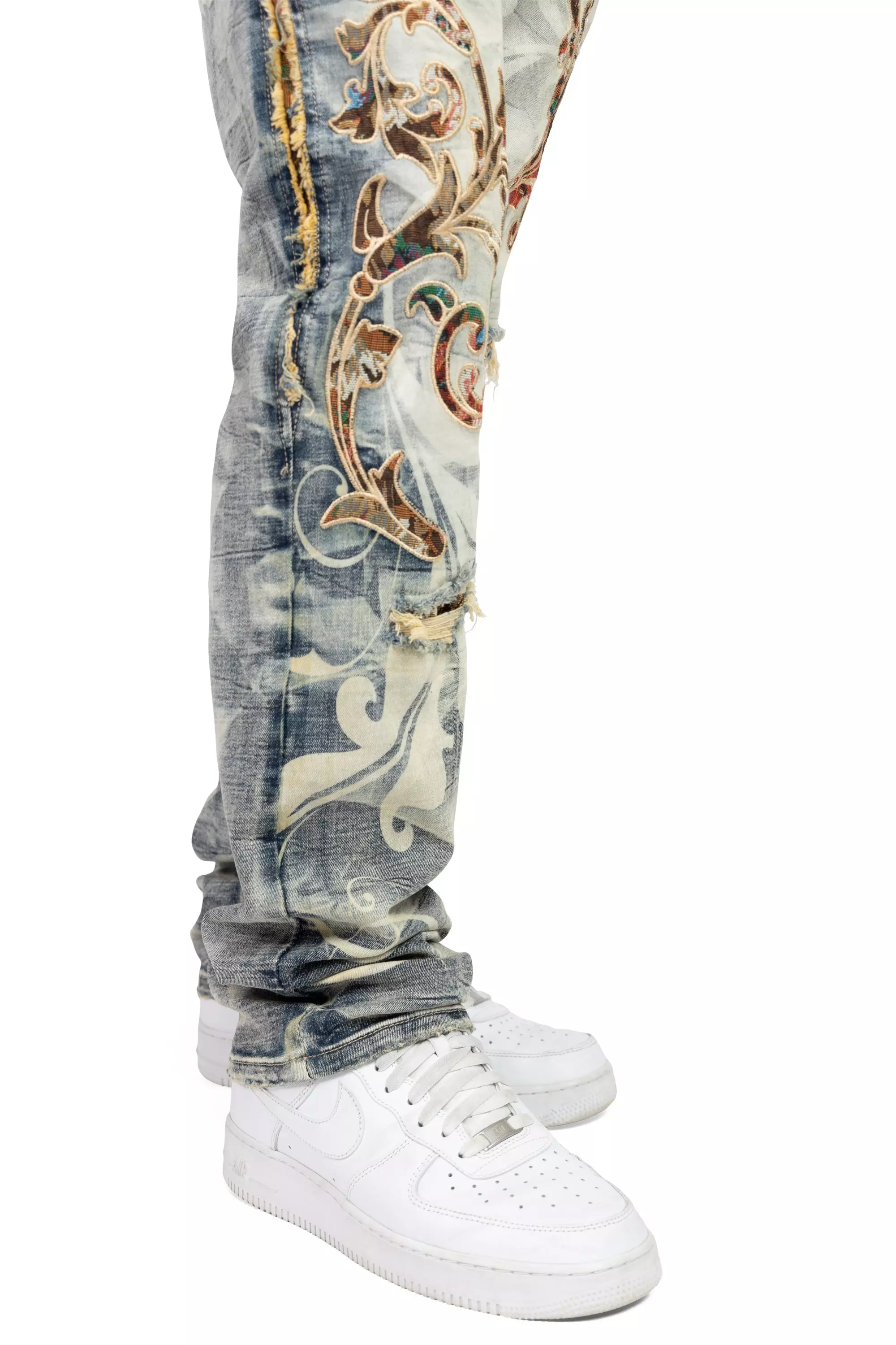 Smoke Rise Men's Slim Fit Tapestry Denim Jeans - Blue Toast - BLUE