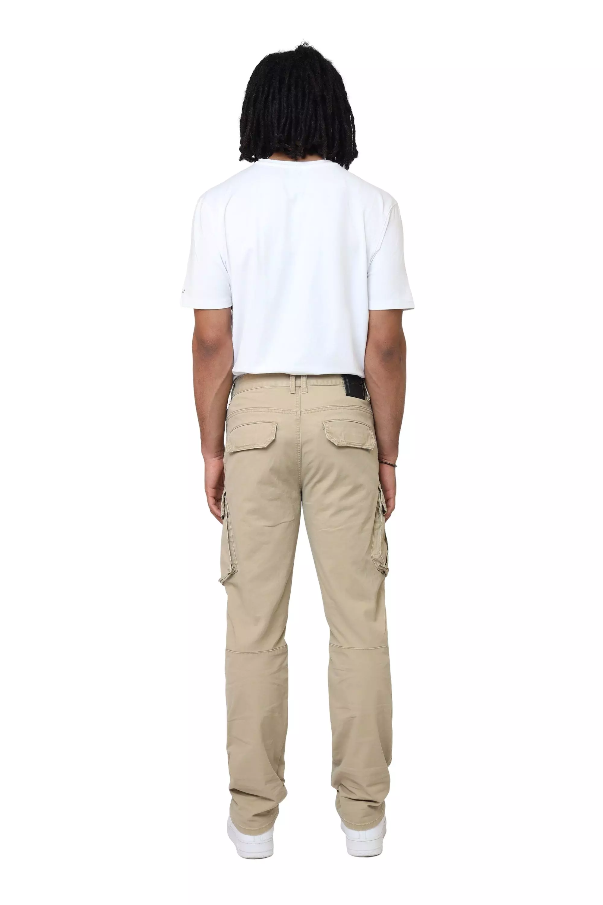 Smoke Rise Men's Twill Essential Cargo Pants - Khaki - KHAKI