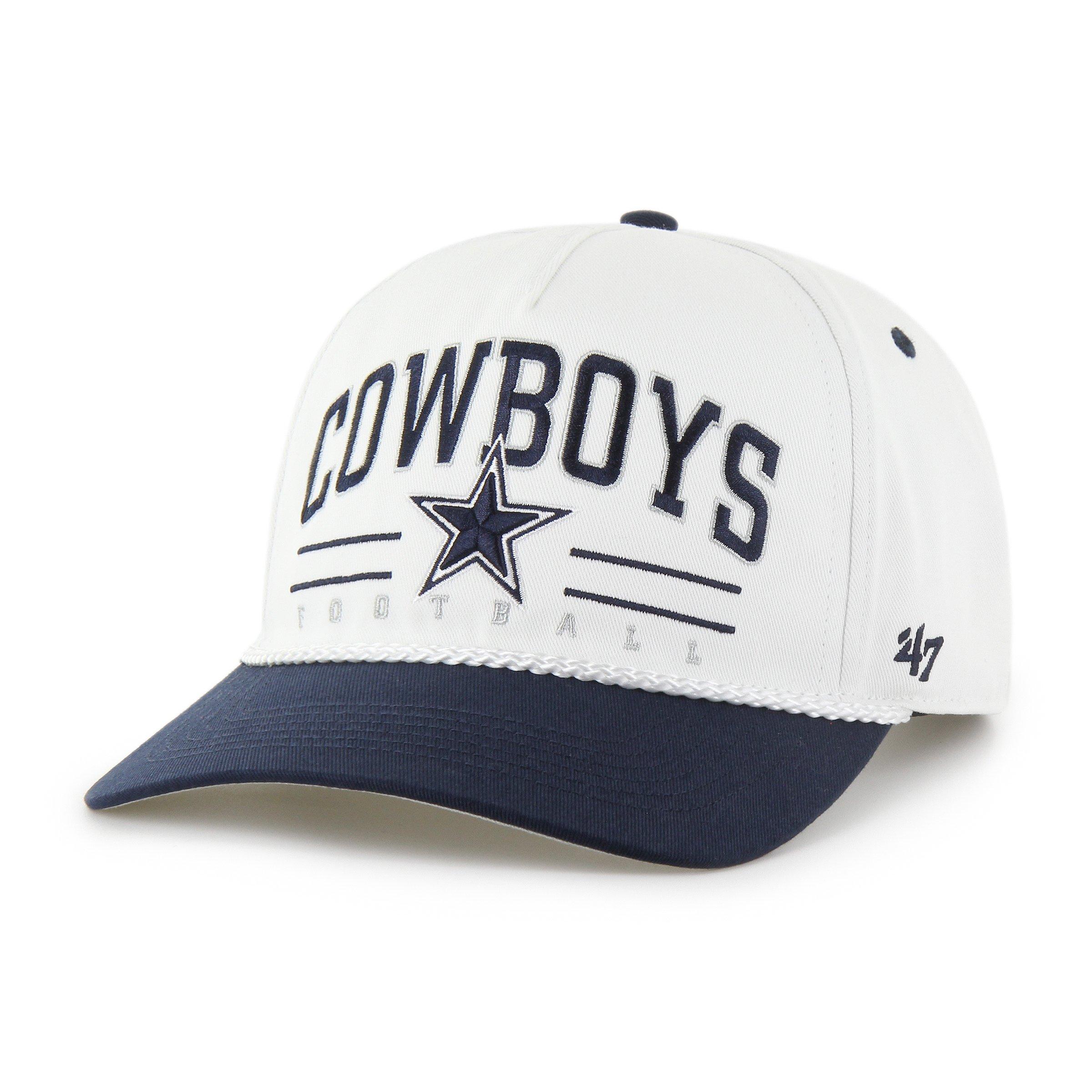 47 Dallas Cowboys Roscoe Hitch White/Navy Snapback Hat