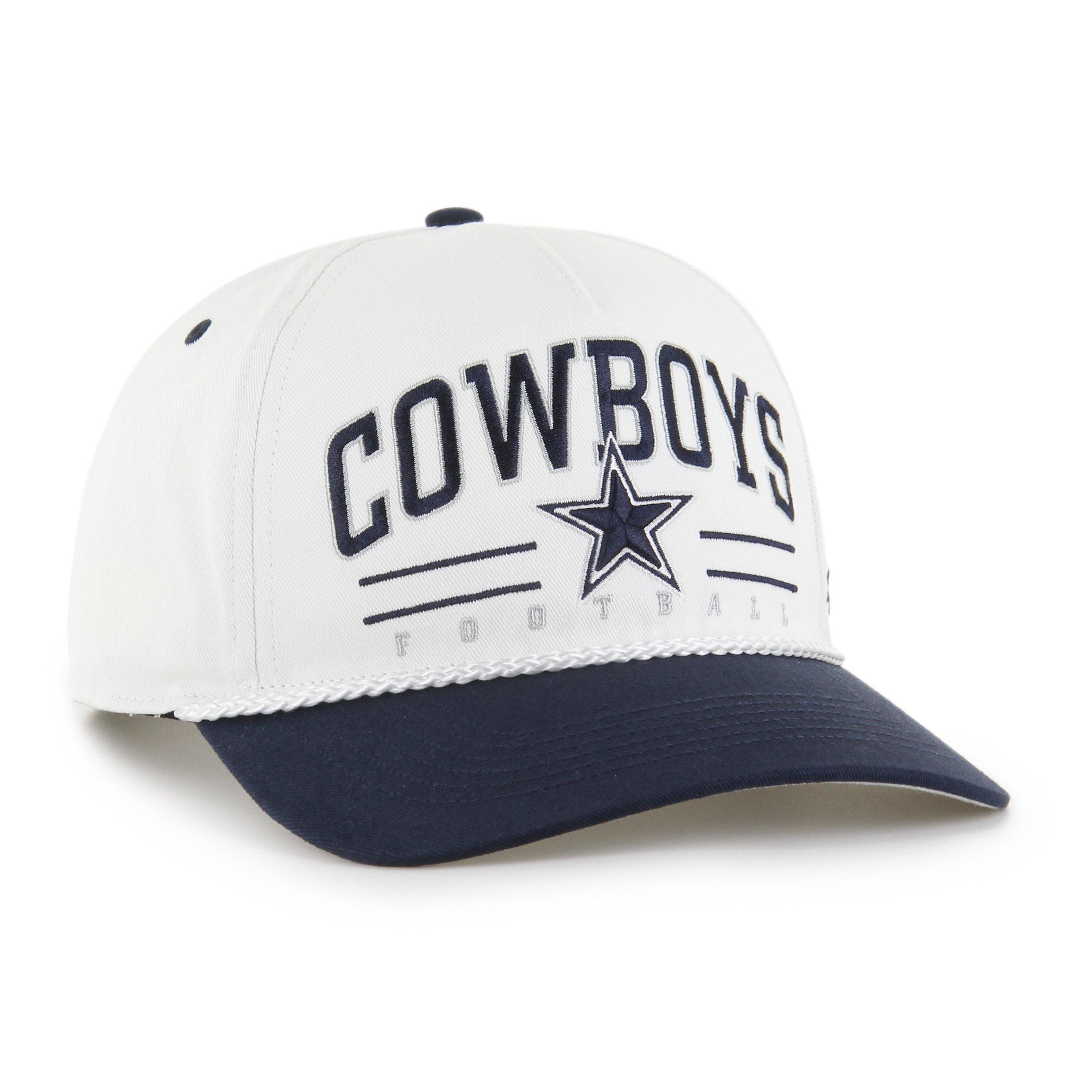 '47 Dallas Cowboys Roscoe Hitch White/Navy Snapback Hat