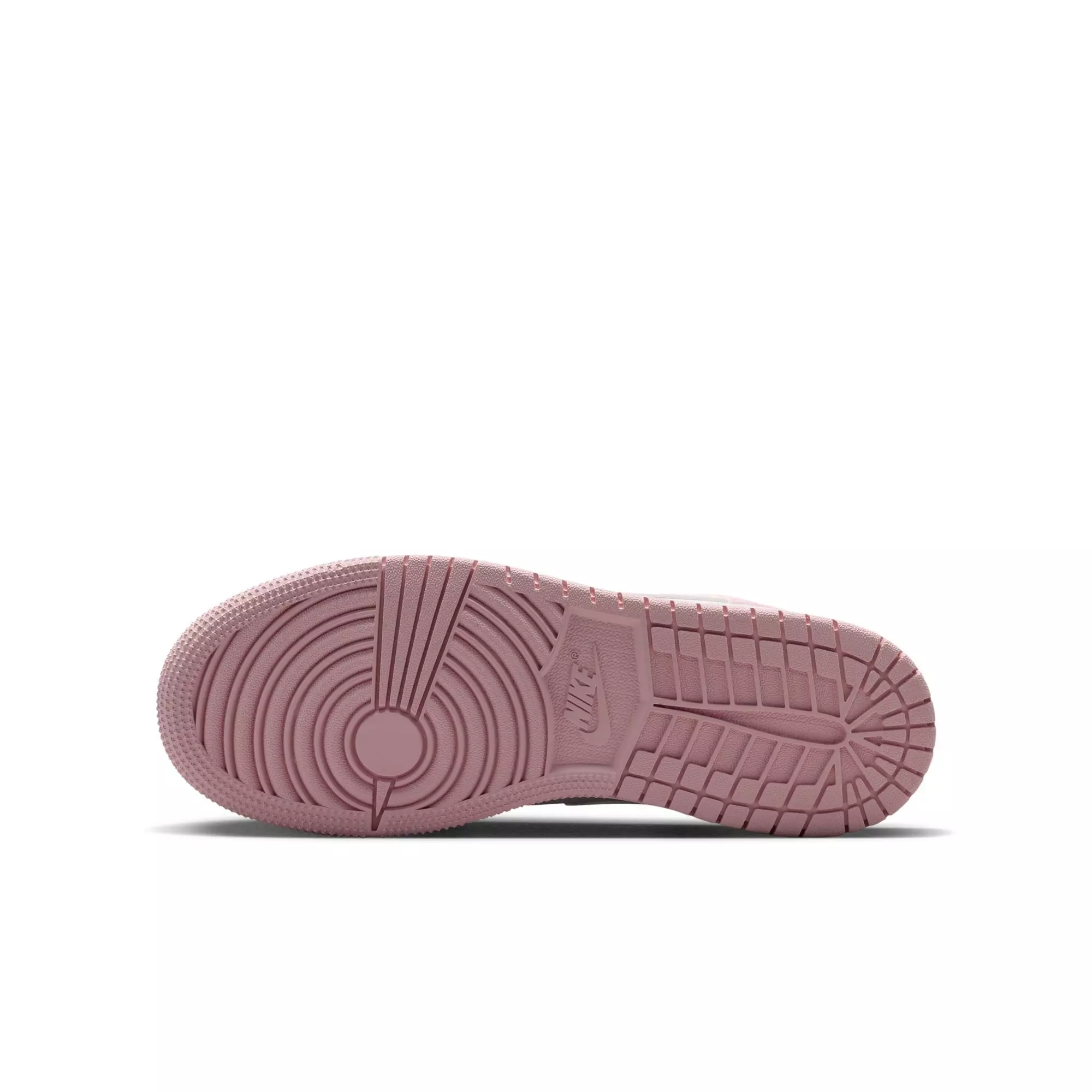 Jordan 1 Low "Med Soft Pink/Pearl Pink/White" Grade School Girls' Shoe - PINK/WHITE