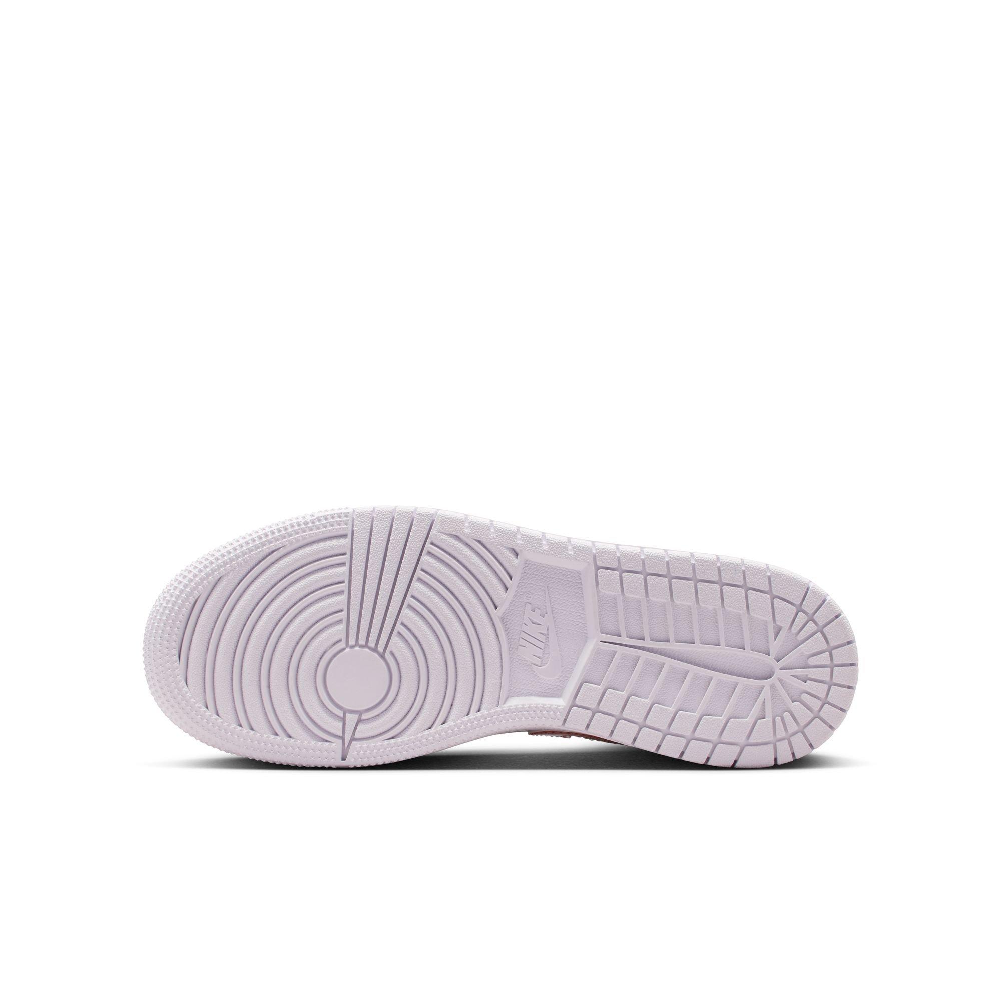 Jordan 1 Mid SE Grade School Girls' "Barely Grape/Atomic Pink/White" Shoe