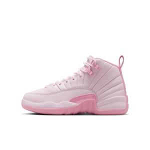 Jordan 12 Retro &ldquo;Pearl Pink" Grade School Girl's Shoe