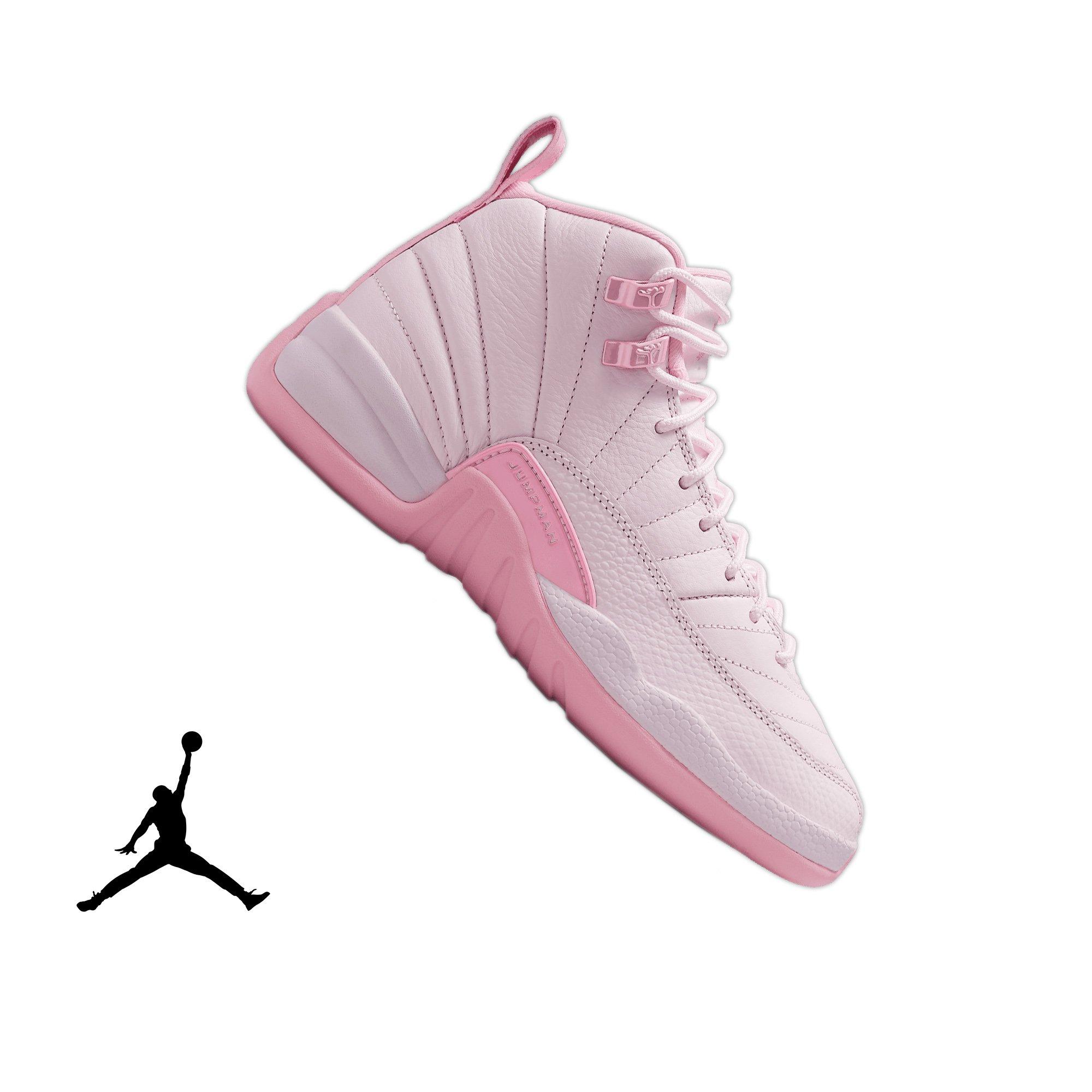 Jordan 12 Retro Grade School Girl's “Pearl Pink" Shoe