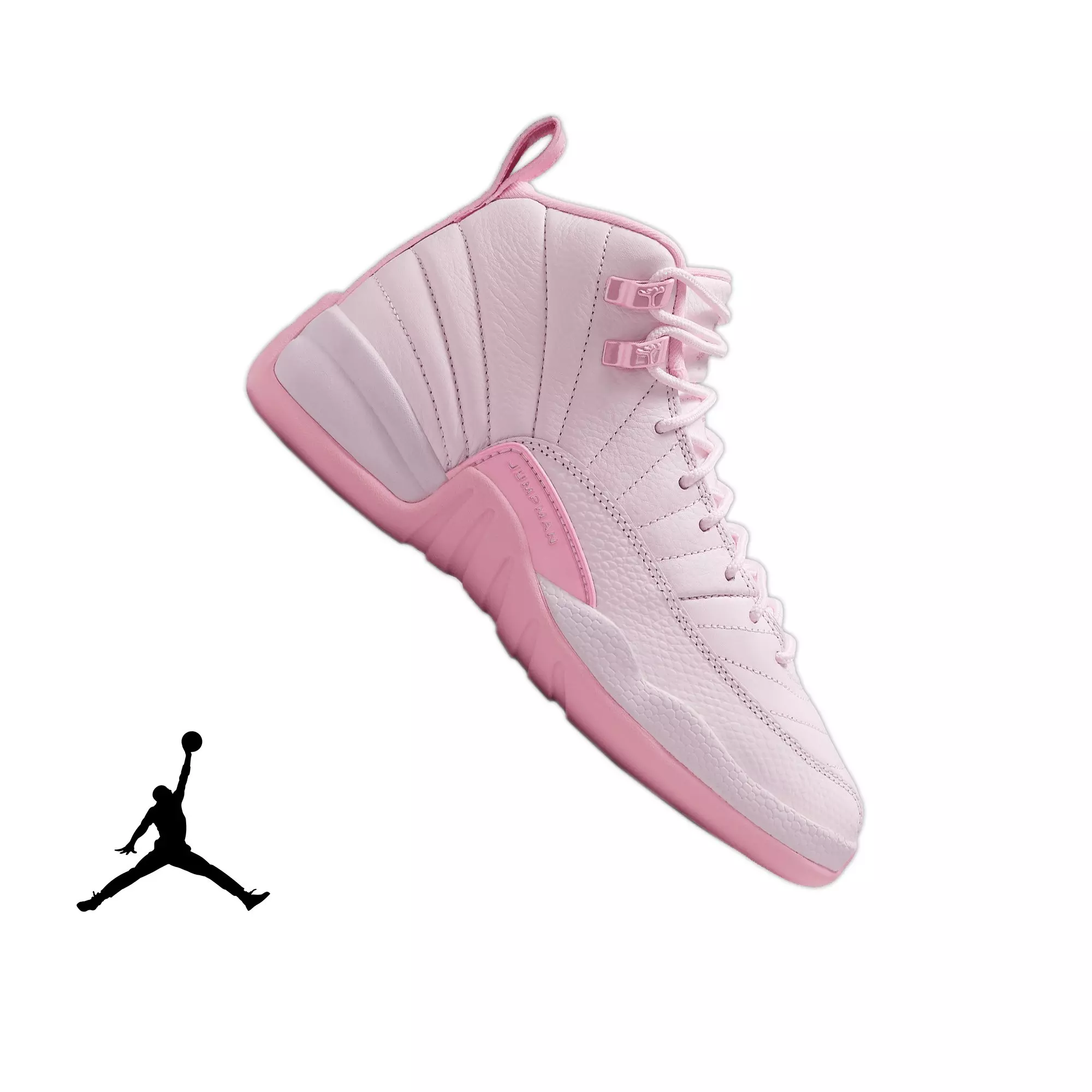 Jordan 12 Retro “Pearl Pink" Grade School Girl's Shoe - PEARL PINK/SOFT PINK
