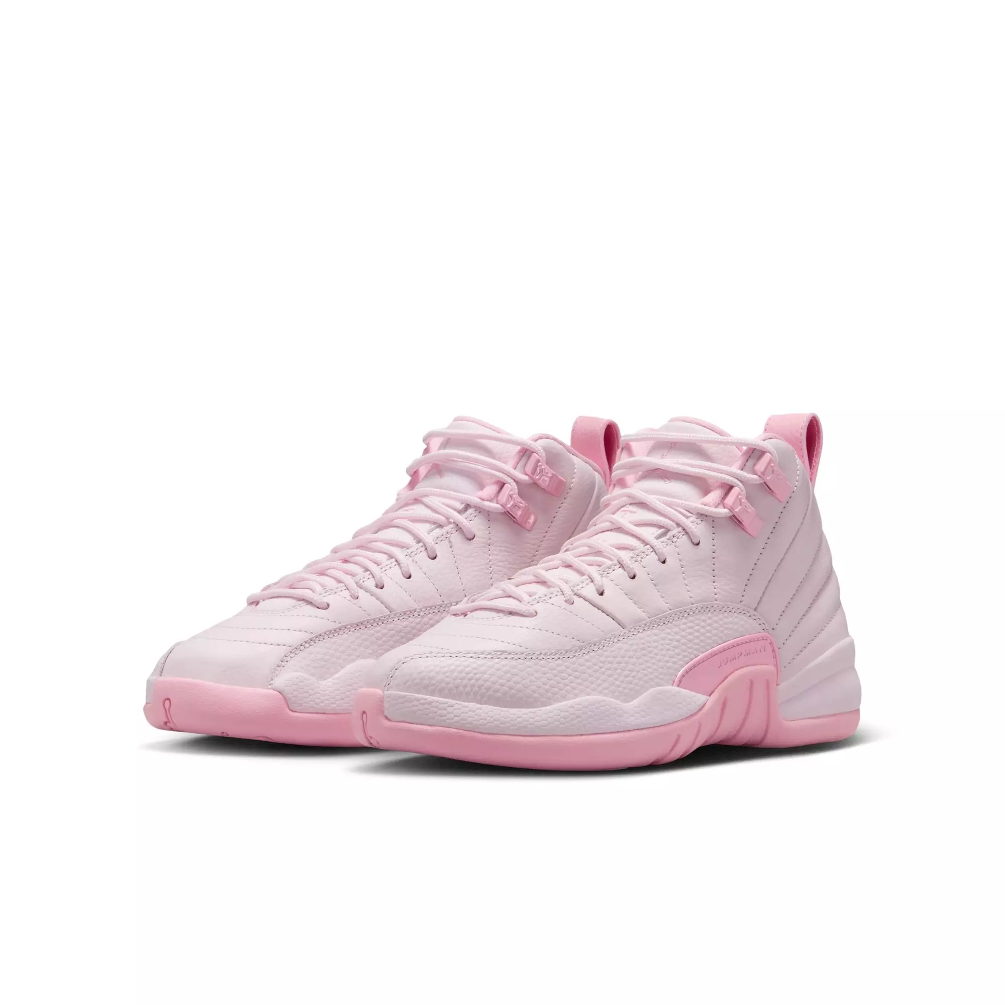 Jordan 12 Retro “Pearl Pink" Grade School Girl's Shoe - PEARL PINK/SOFT PINK