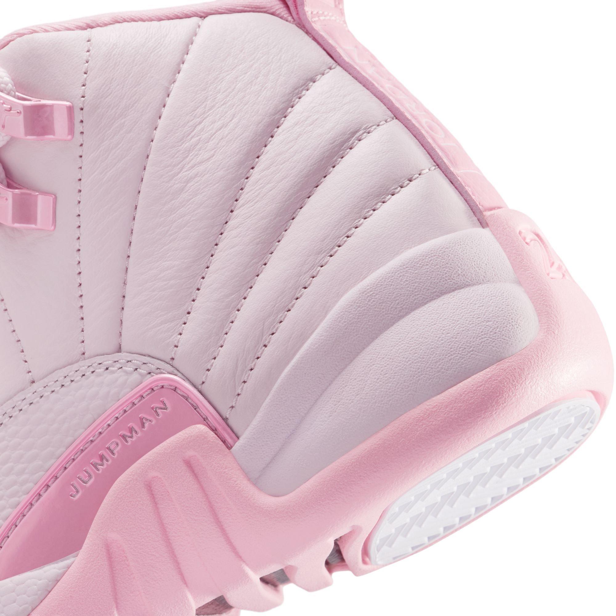Jordan 12 Retro &ldquo;Pearl Pink" Grade School Girl's Shoe - PEARL PINK/SOFT PINK Thumbnail View 6