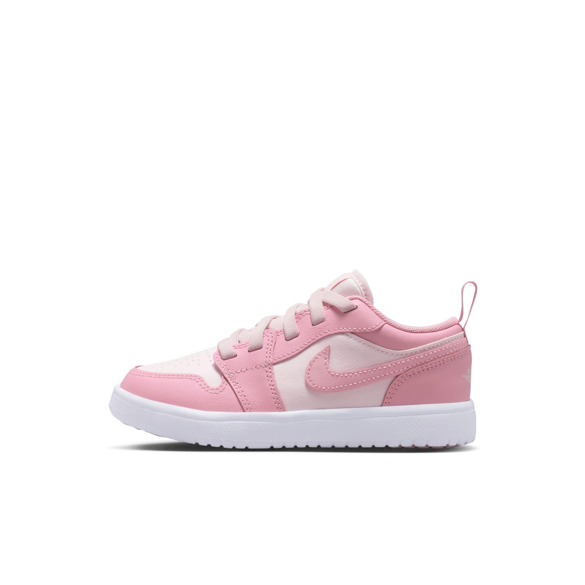 Jordan 1 Low Alt Preschool Girls' "Med Soft Pink/Pearl Pink/White" Shoe