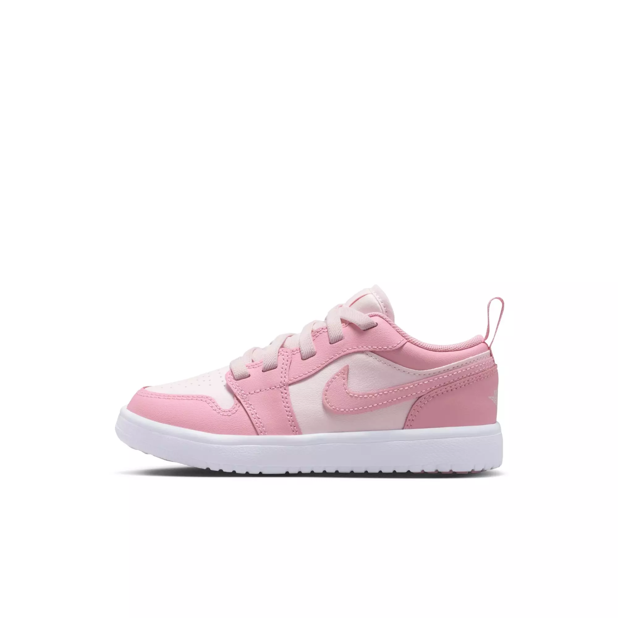 Jordan 1 Low Alt "Med Soft Pink/Pearl Pink/White" Preschool Girls' Shoe - PINK/WHITE