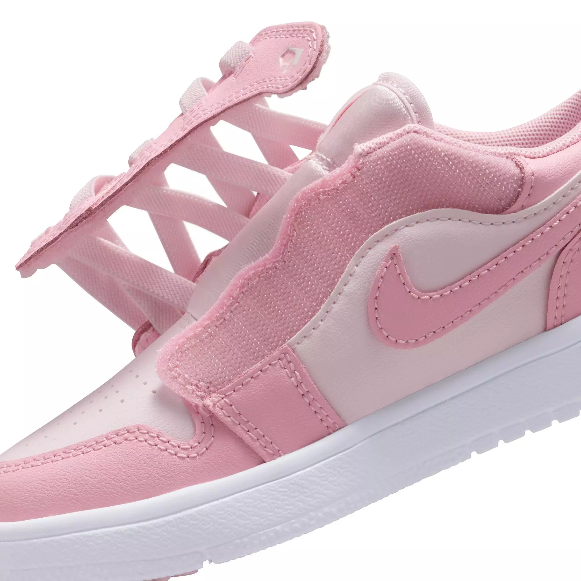 Jordan 1 Low Alt "Med Soft Pink/Pearl Pink/White" Preschool Girls' Shoe - PINK/WHITE