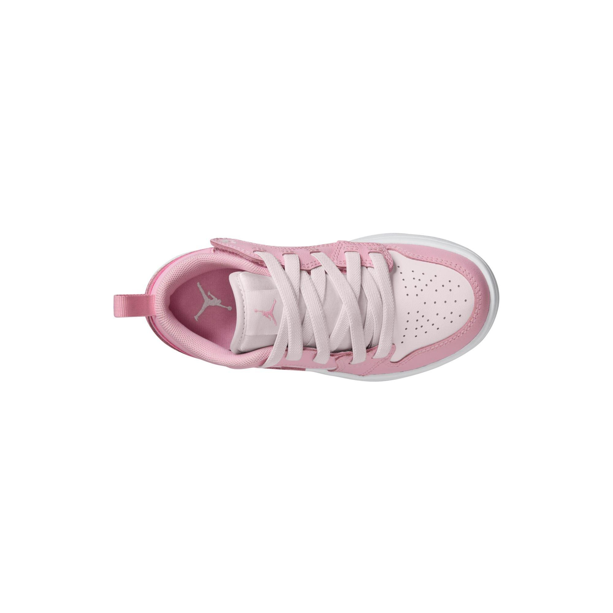 Jordan 1 Low Alt Preschool Girls' "Med Soft Pink/Pearl Pink/White" Shoe