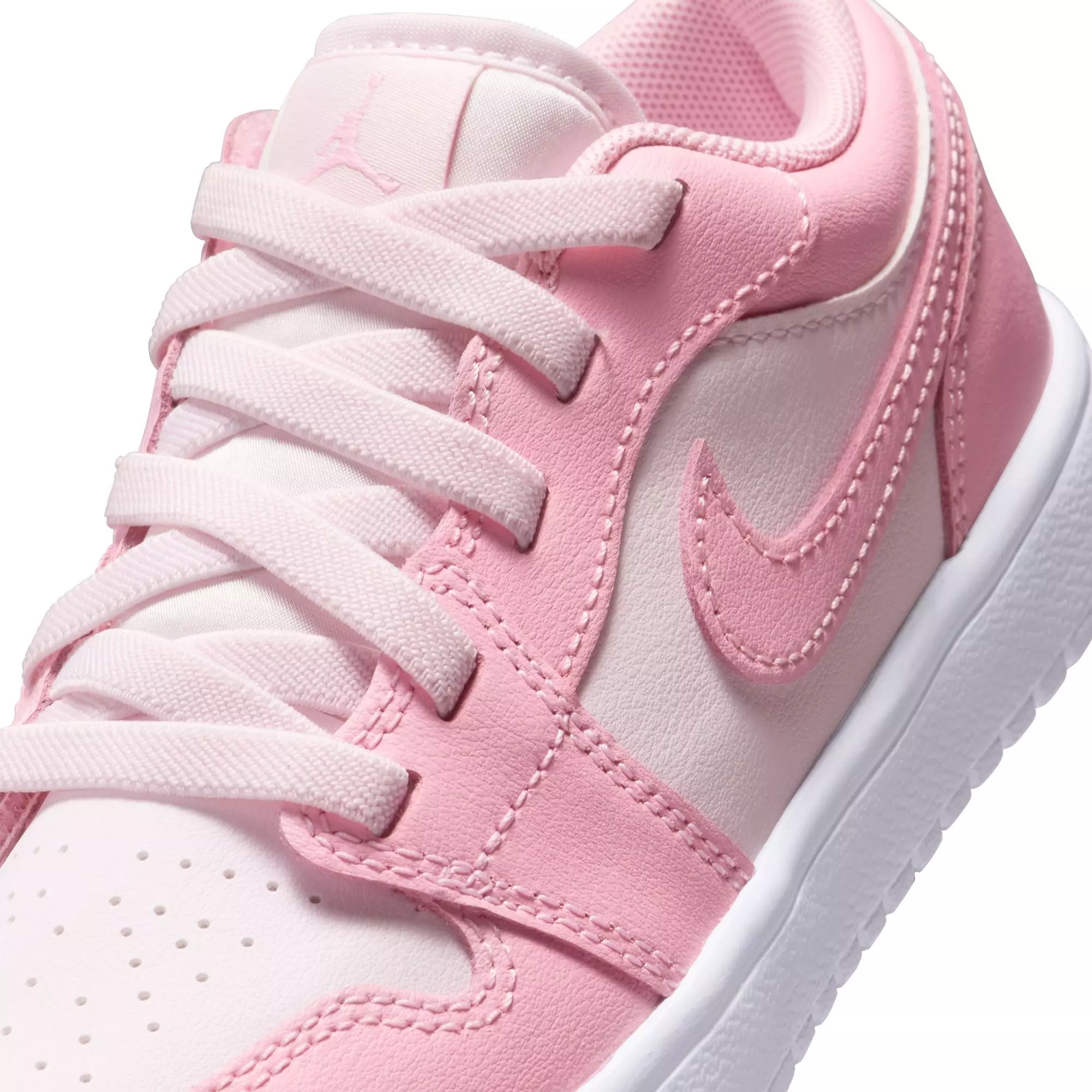 Jordan 1 Low Alt "Med Soft Pink/Pearl Pink/White" Preschool Girls' Shoe - PINK/WHITE