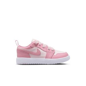 Jordan 1 Low Alt "Med Soft Pink/Pearl Pink/White" Preschool Girls' Shoe