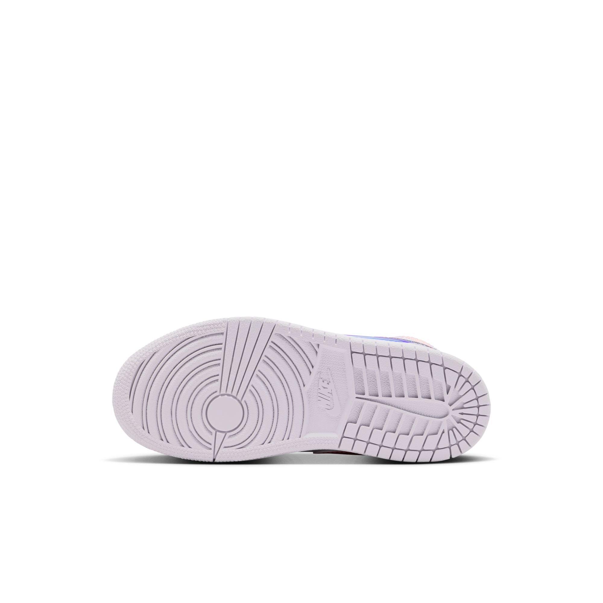 Jordan 1 Mid SE Preschool Girls' "Barely Grape/Atomic Pink/White" Shoe