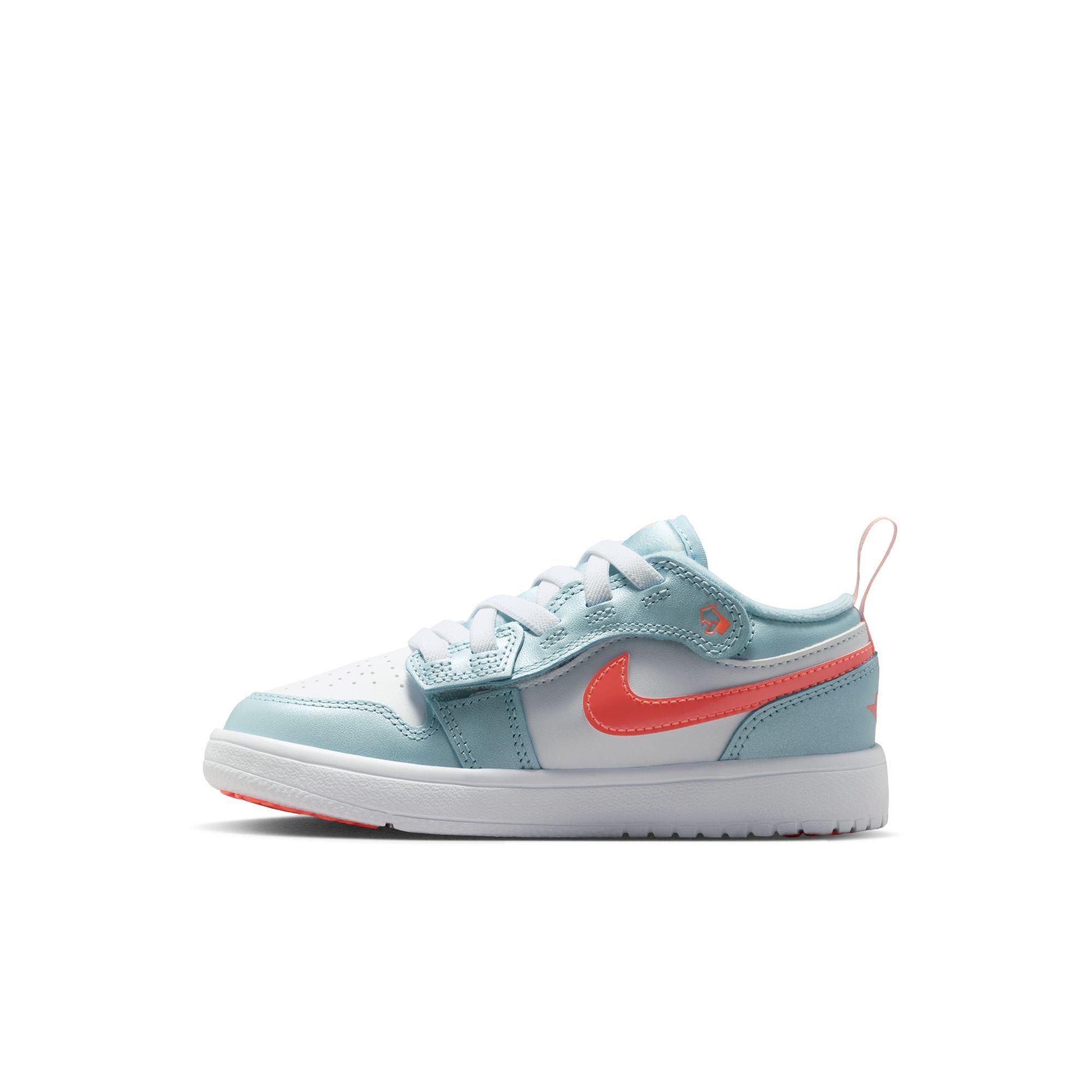 Jordan 1 Low Alt SE Preschool Girls' "Ocean Bliss/Atomic Pink/White" Shoe