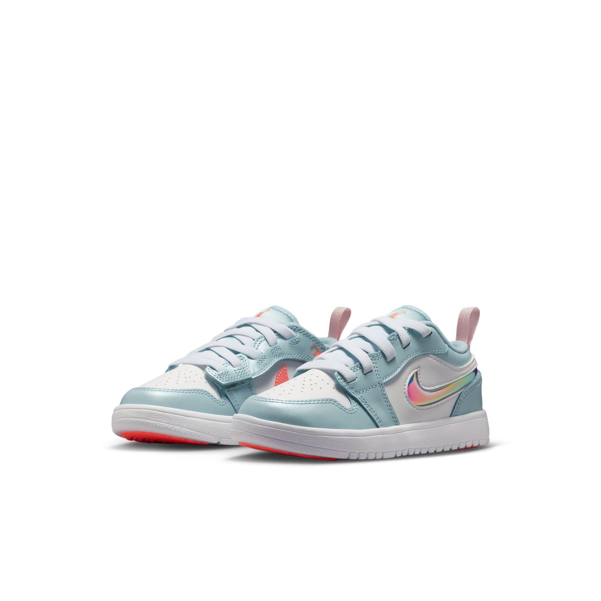 Jordan 1 Low Alt SE Preschool Girls' "Ocean Bliss/Atomic Pink/White" Shoe