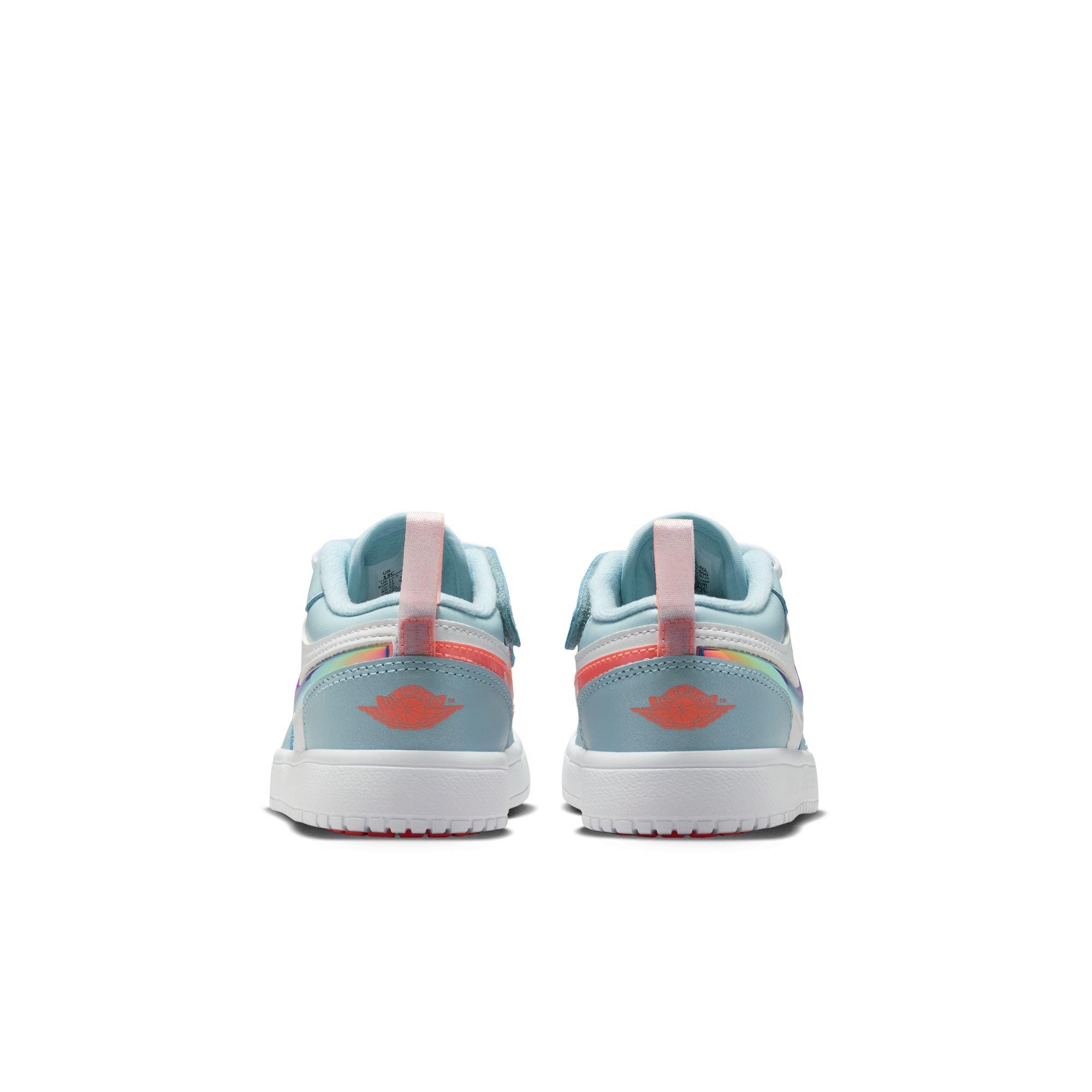 Jordan 1 Low Alt SE Preschool Girls' "Ocean Bliss/Atomic Pink/White" Shoe