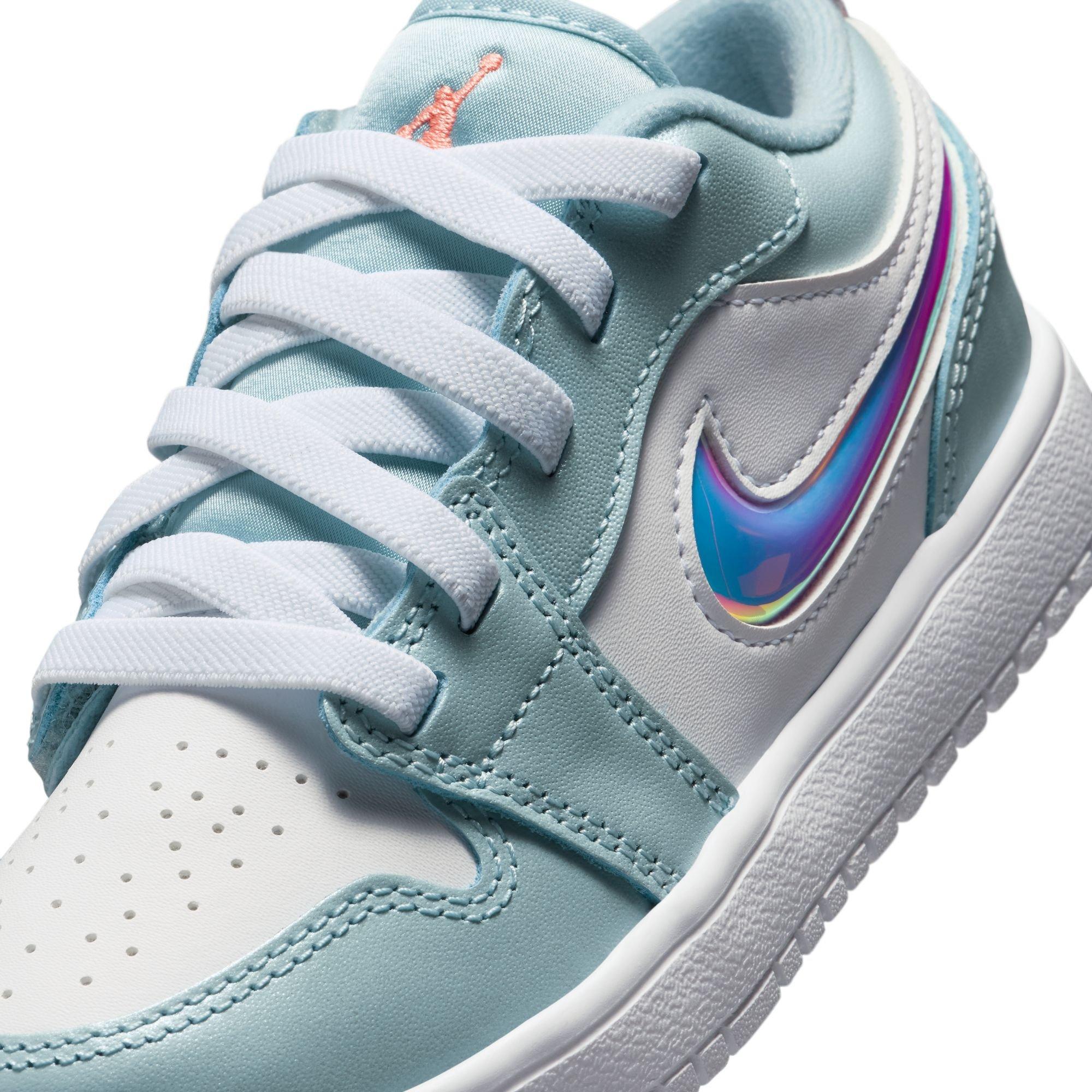 Jordan 1 Low Alt SE Preschool Girls' "Ocean Bliss/Atomic Pink/White" Shoe