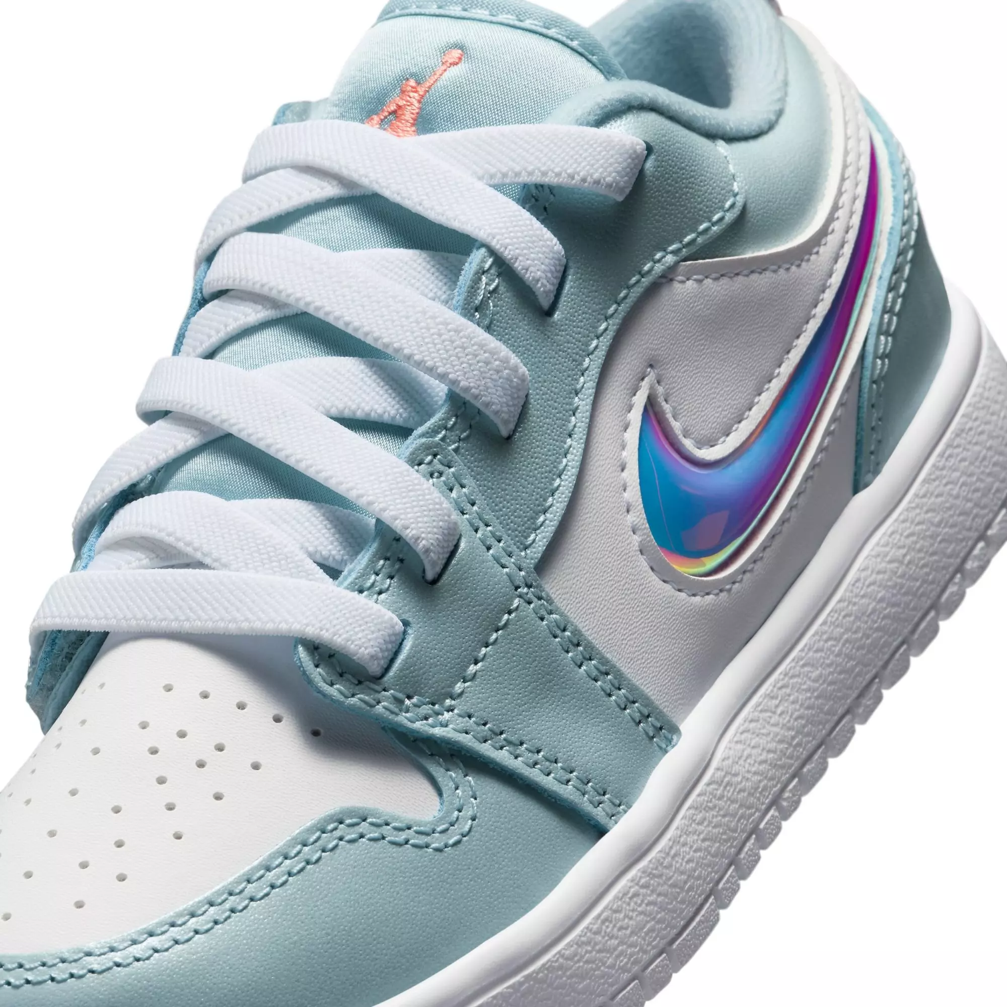 Jordan 1 Low Alt SE "Ocean Bliss/Atomic Pink/White" Preschool Girls' Shoe - PURPLE/PINK