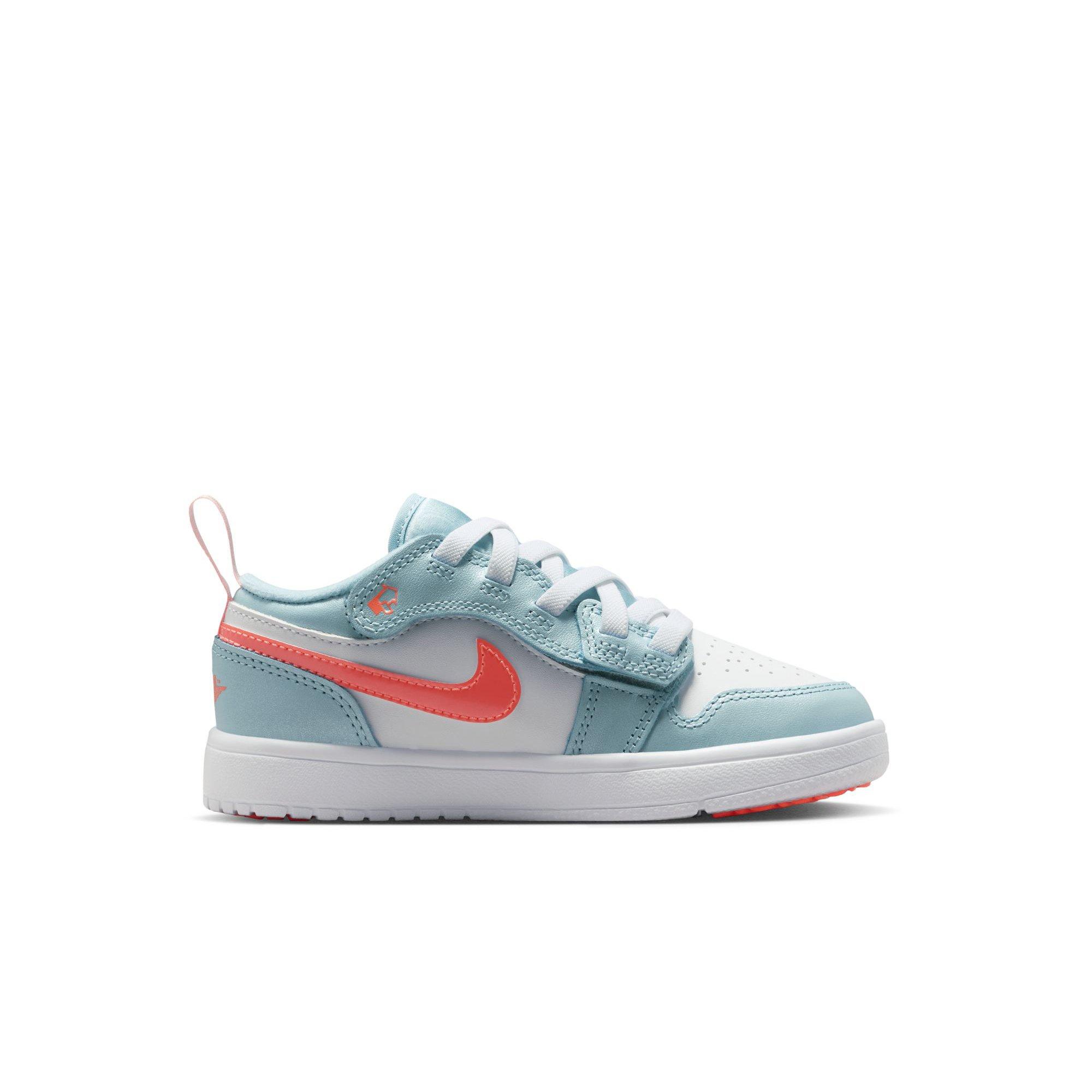 Jordan 1 Low Alt SE Preschool Girls' "Ocean Bliss/Atomic Pink/White" Shoe