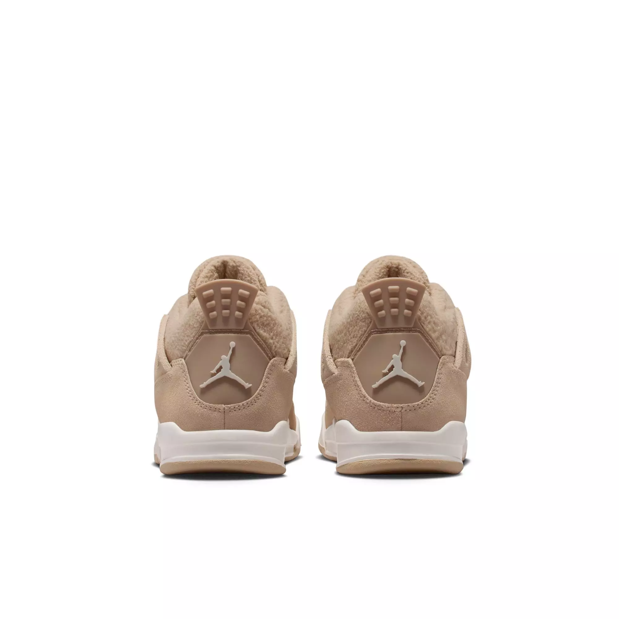 Jordan 4 Retro “Cozy Girl” Preschool Girls' Shoe - HEMP/OREWOOD BROWN