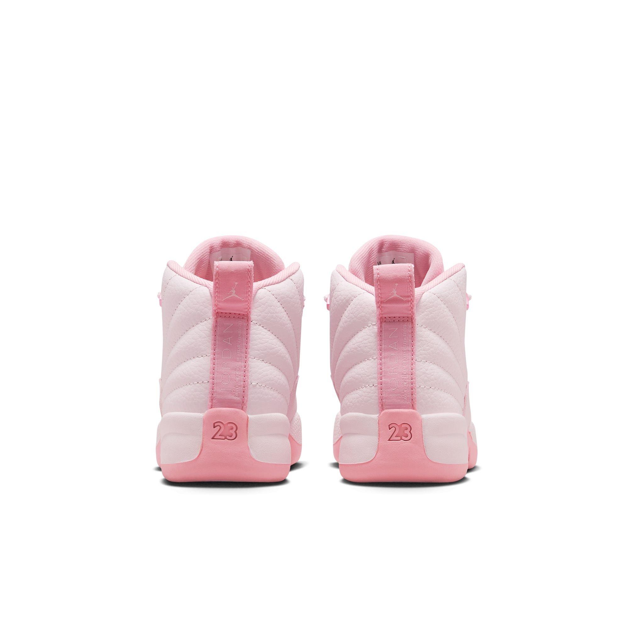 Jordan 12 Retro Preschool Girl's “Pearl Pink" Shoe