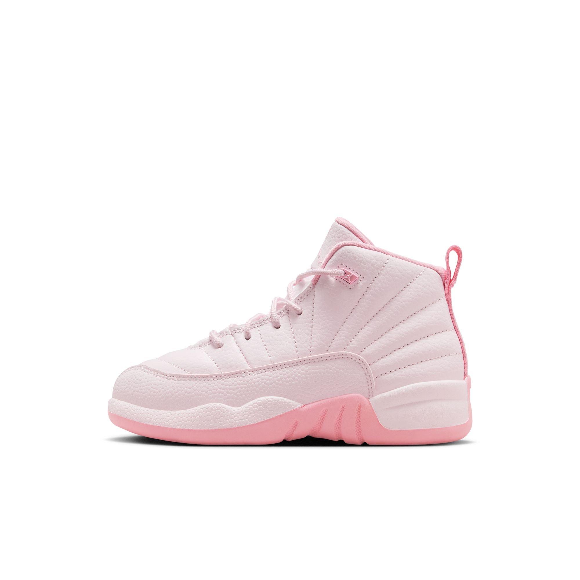 Jordan 12 Retro Preschool Girl's “Pearl Pink" Shoe