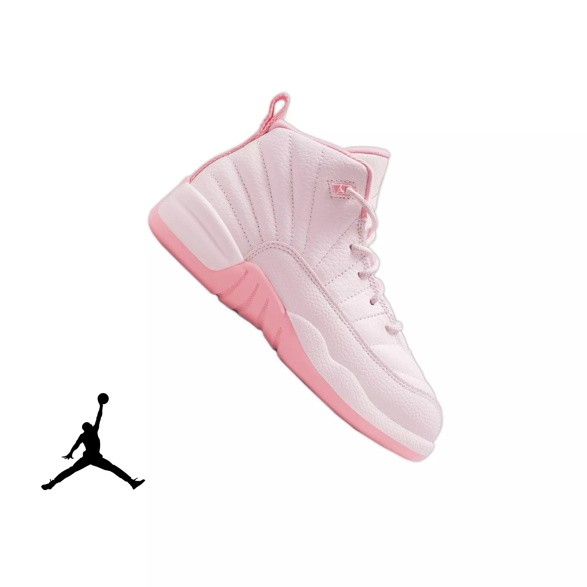 Jordan 12 Retro “Pearl Pink" Preschool Girl's Shoe - PEARL PINK/SOFT PINK