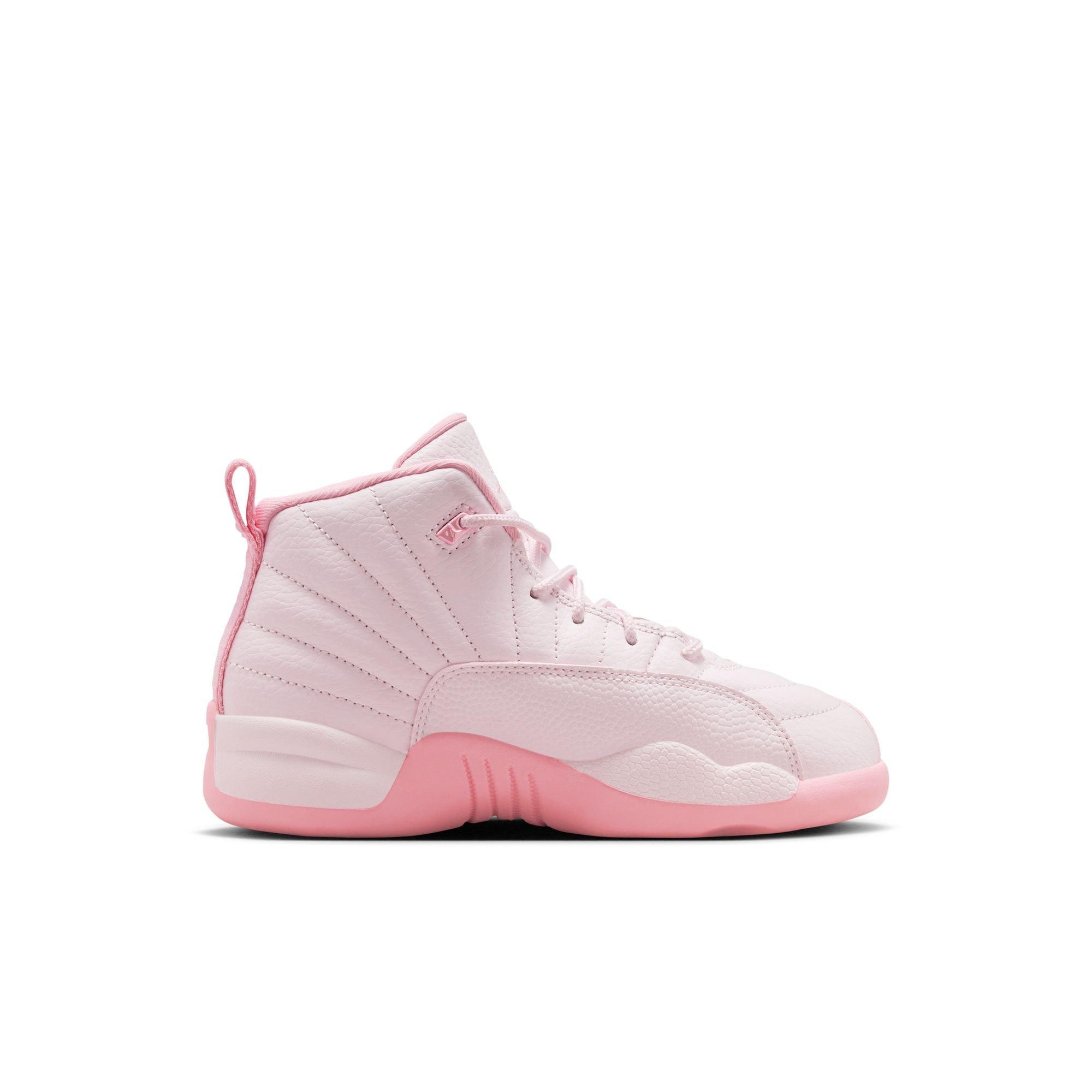 Jordan 12 Retro Preschool Girl's “Pearl Pink" Shoe