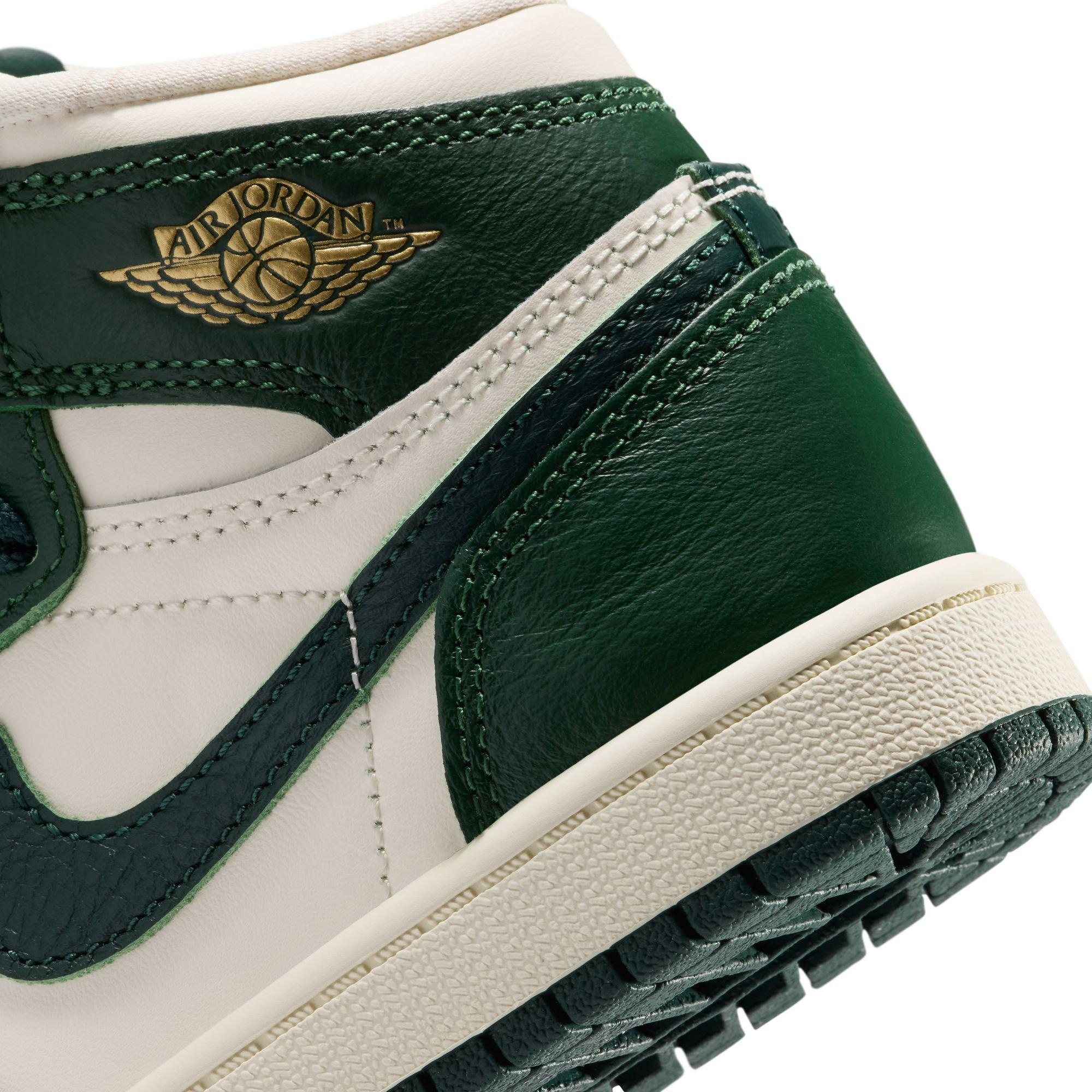 Jordan 1 Retro High OG Preschool Girl's "Pro Green" Shoe