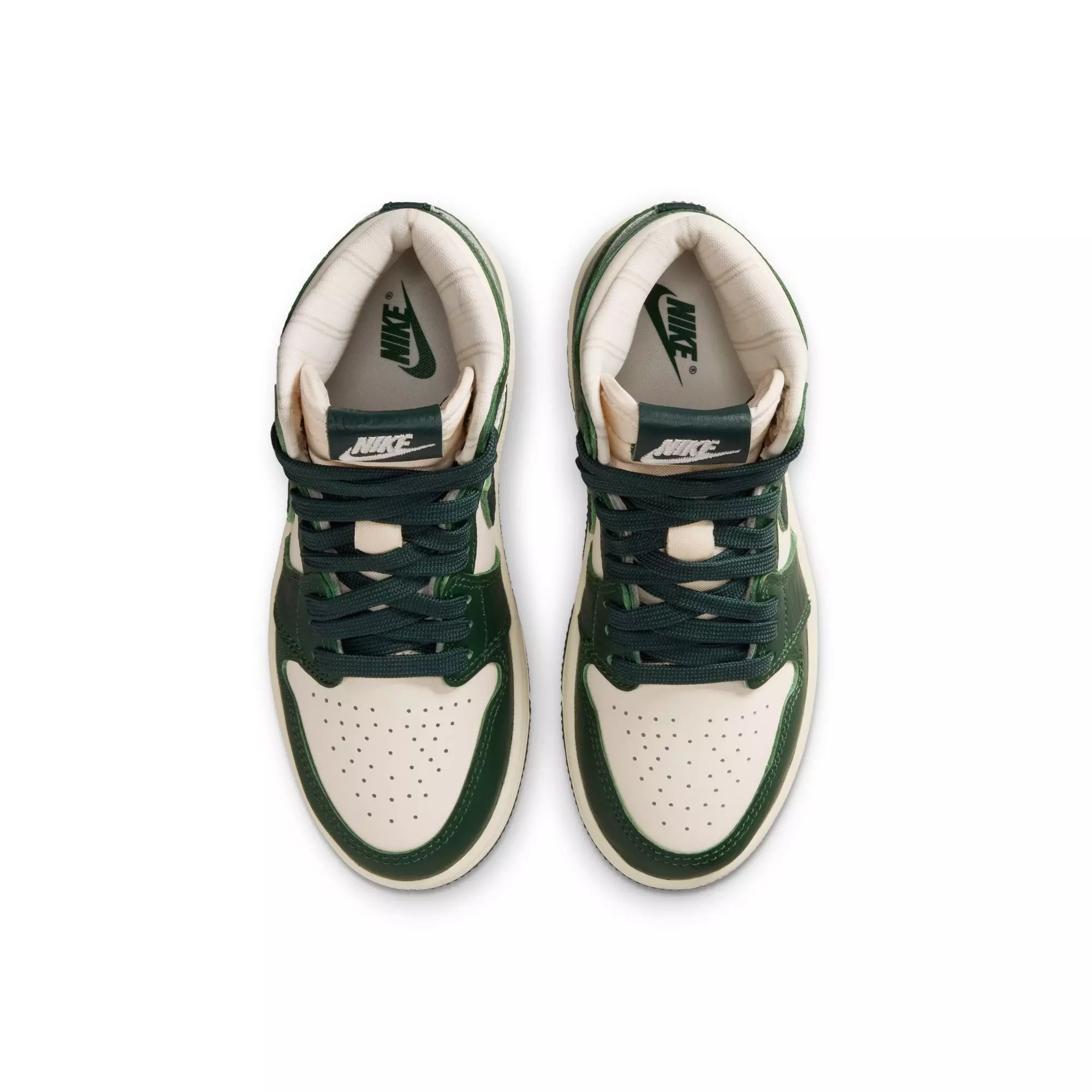 Jordan 1 Retro High OG "Pro Green" Preschool Girl's Shoe - PALE IVORY/FIR/COCONUT MILK