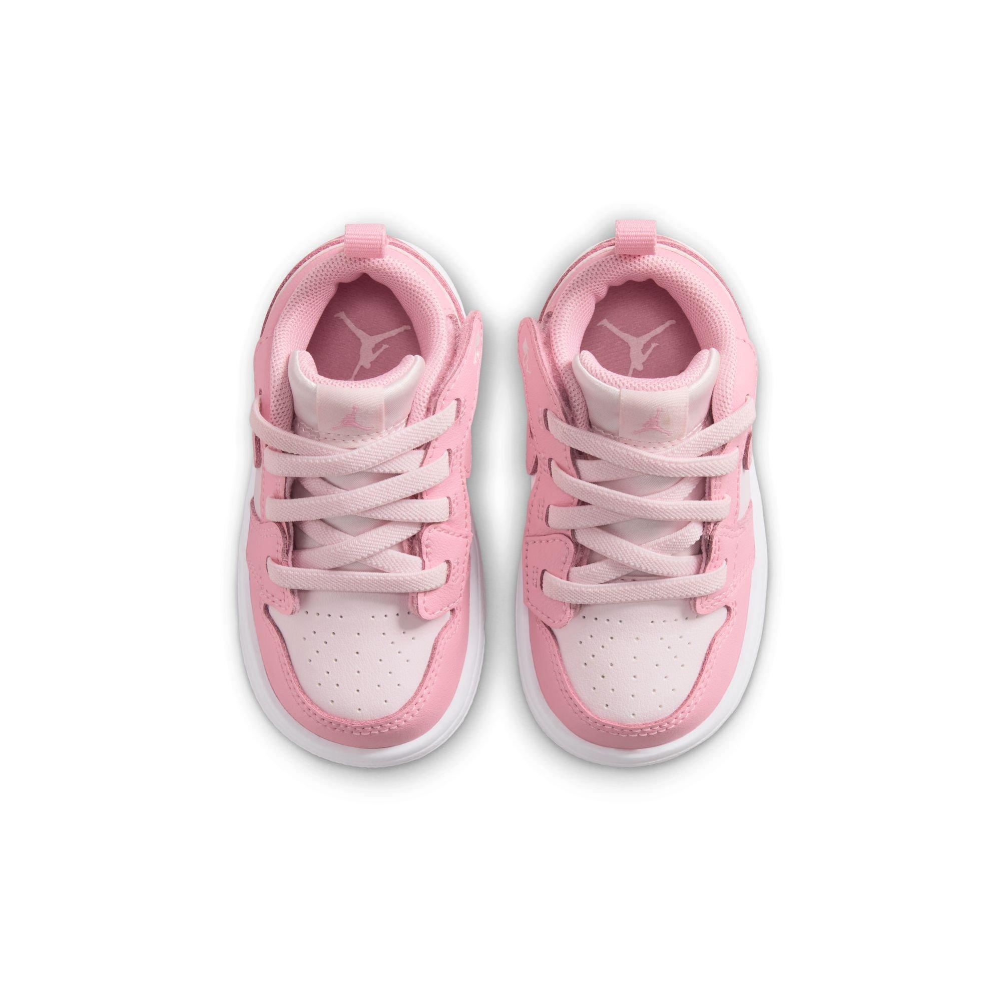 Jordan 1 Low Alt Toddler Girls' "Med Soft Pink/Pearl Pink/White" Shoe